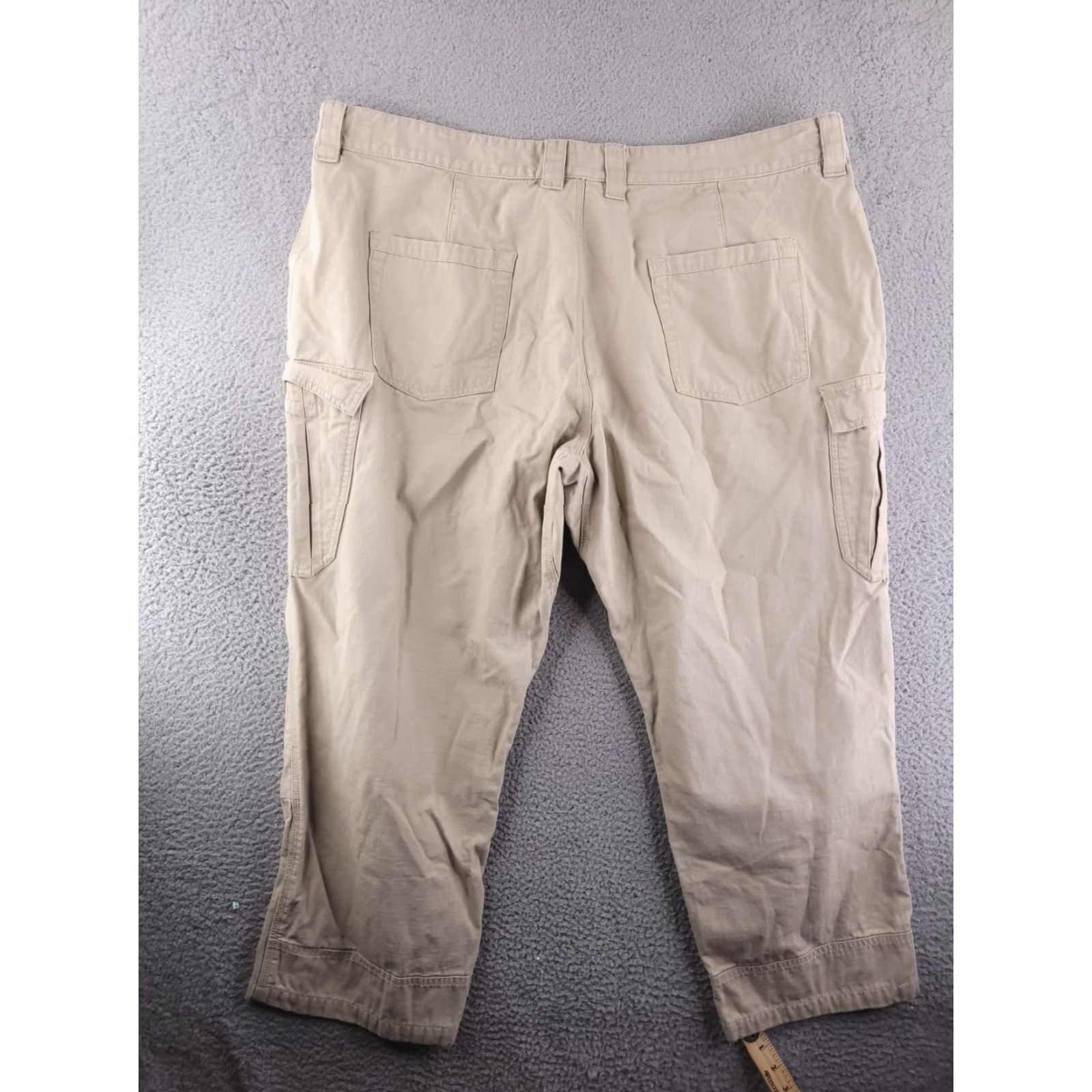 Vintage Guide Gear Pants Mens Cargo Stretch Waist 46 Regular Brown Inseam 28in Straight 43x28 Size US 30 / EU 46 - 7 Thumbnail