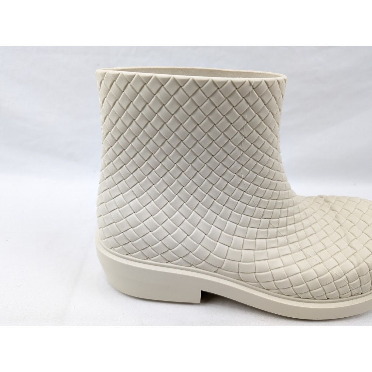 Bottega Veneta o1rshd1 Fireman Ankle Boots Biogum in Sea Salt Size US 10 / EU 43 - 4 Thumbnail