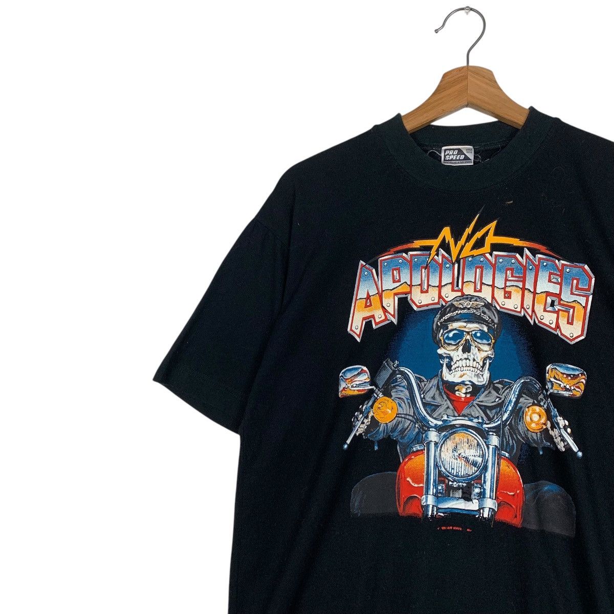 Japanese Brand Vintage 1991 Pro Speed No Apologies Motorcycle Tee Size US L / EU 52-54 / 3 - 6 Thumbnail