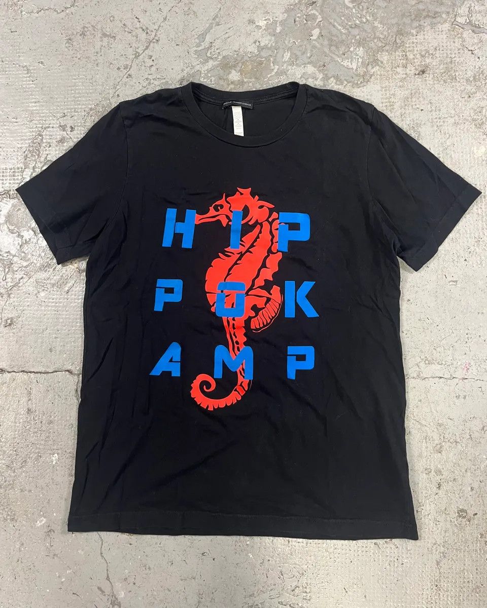 Marithe + Francois Girbaud 2000s Marithé + François Girbaud Black Hippocamp Tee-Shirt Size US M / EU 48-50 / 2 - 1 Thumbnail