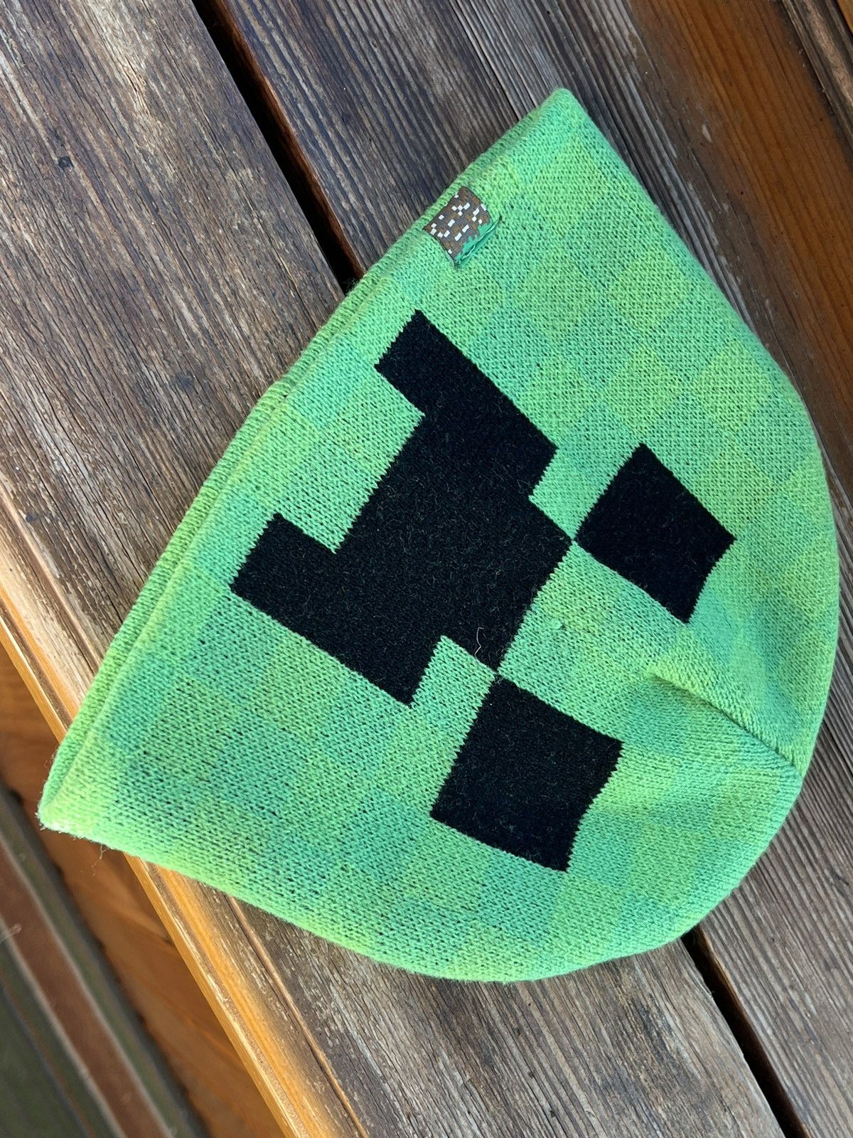 Vintage Y2K Minecraft Creeper Winter Hat Vintage Cap Y2K Japan Size ONE SIZE - 12 Thumbnail