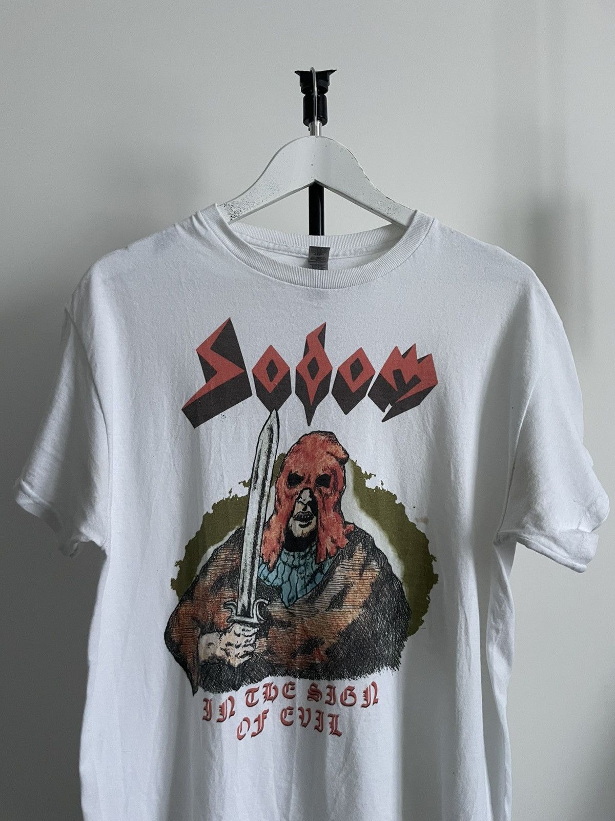 Band Tees Vintage Sodom “In The Sing Of Evil” T-Shirt Band Y2K RARE Size US M / EU 48-50 / 2 - 2 Thumbnail