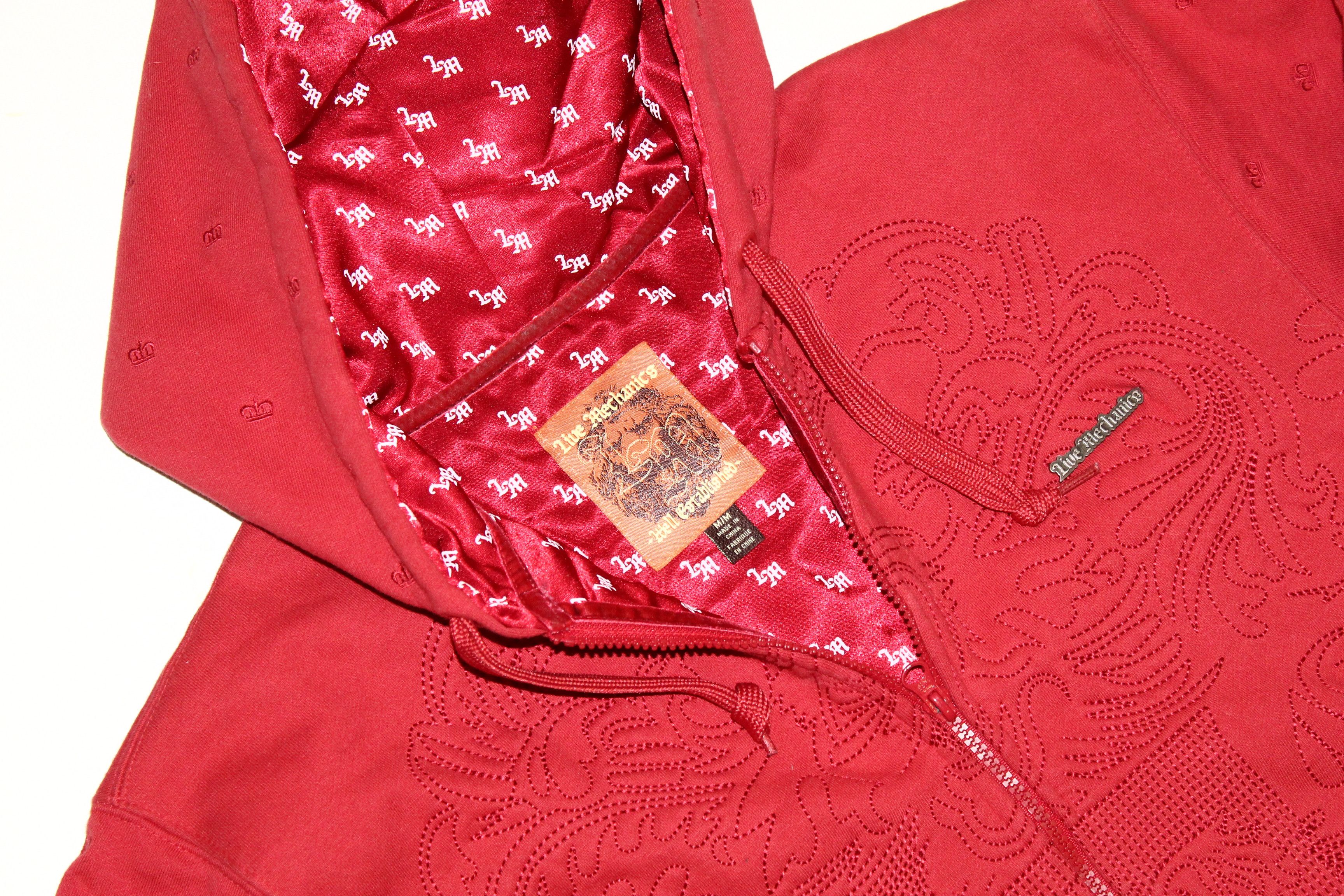 Live Mechanics 🔥Y2K Live Mechanics Monogram Baggy OG Rap Zip Hoodie Size US M / EU 48-50 / 2 - 4 Thumbnail