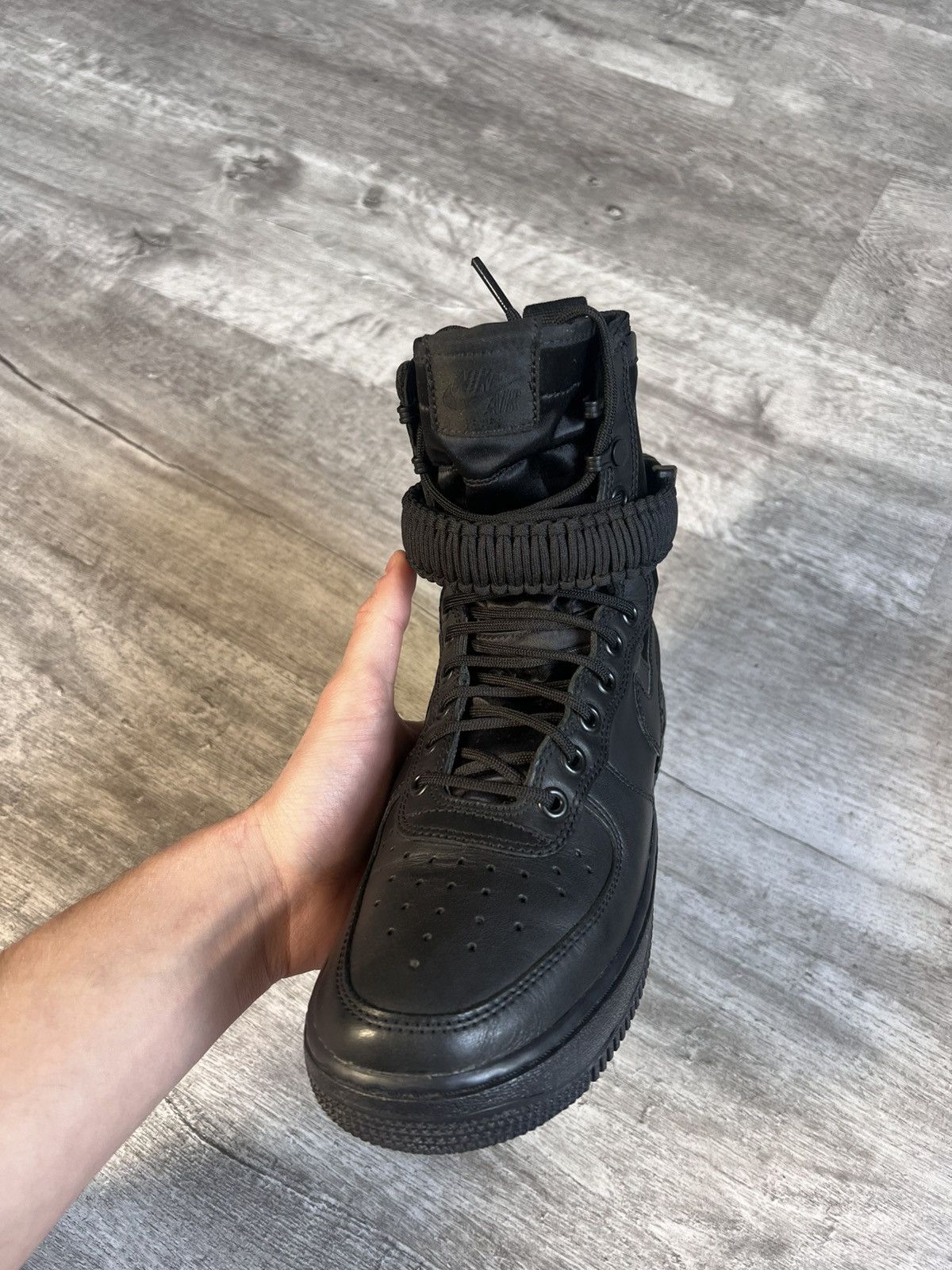 Nike Nike SF Air Force 1 High Triple Black Size US 7 / EU 40 - 4 Thumbnail