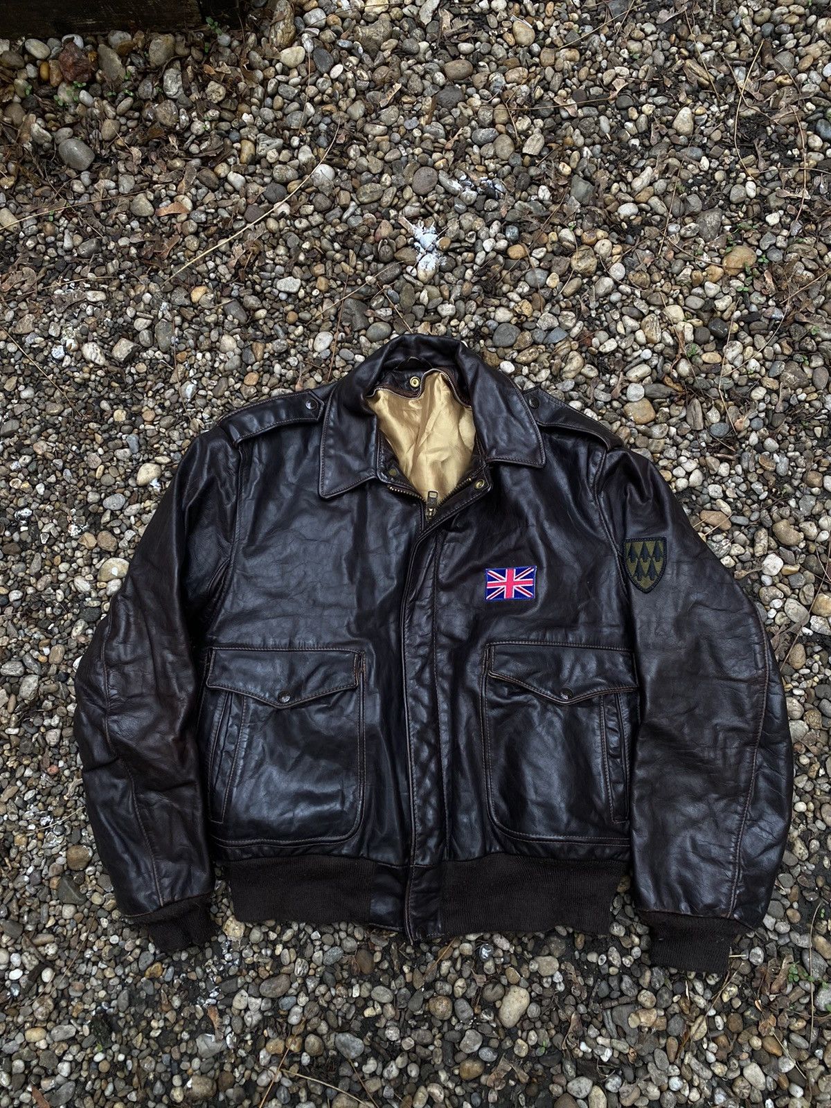Schott × Vintage Vintage Schott Dense Talon Aviator Leather Jacket Size US M / EU 48-50 / 2 - 1 Thumbnail