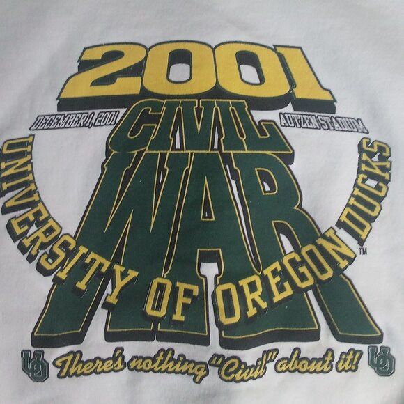 Jerzees Vintage Oregon Ducks Civil War 2001 Crewneck Sweatshirt Size US XXL / EU 58 / 5 - 1 Thumbnail