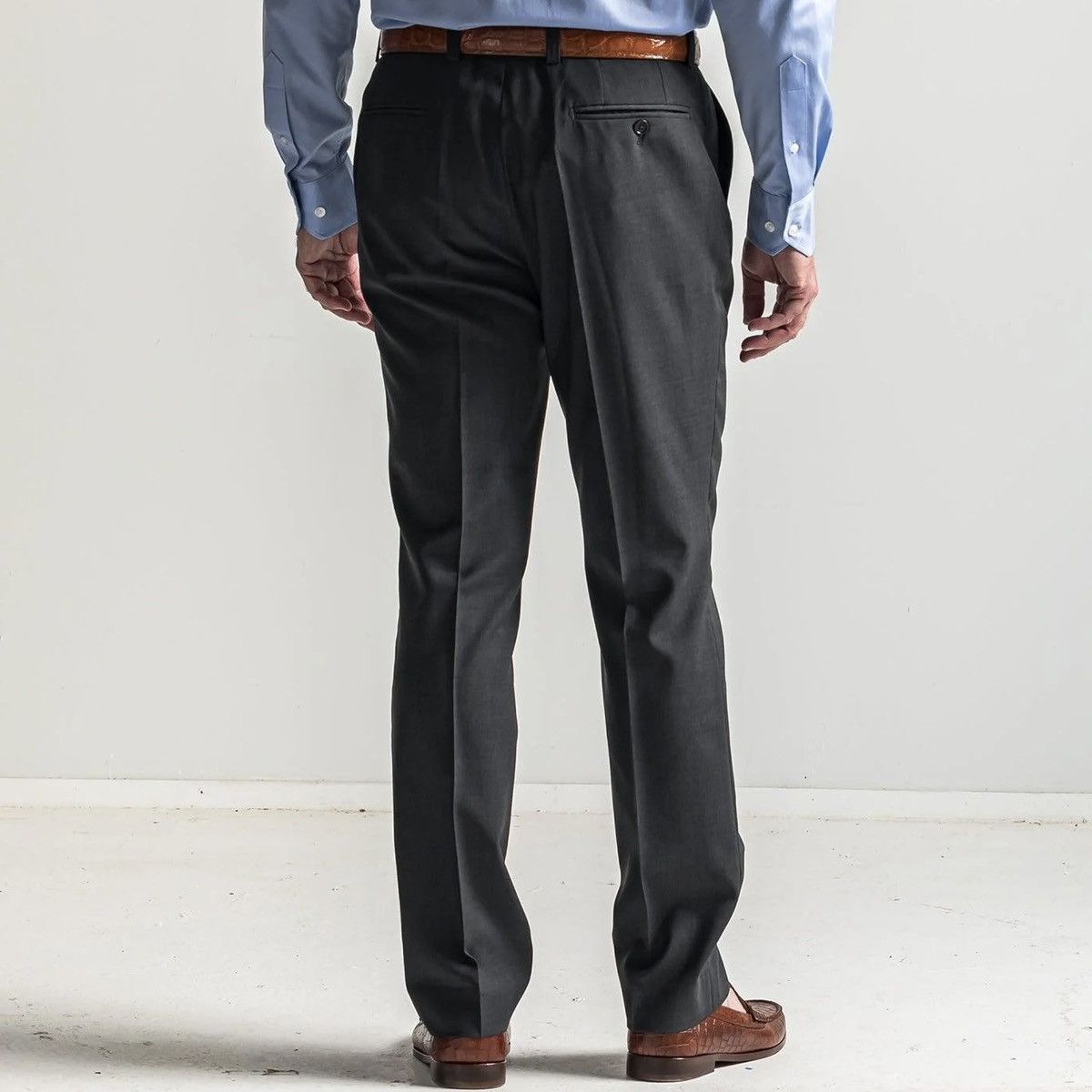 Other Onward Reserve Charcoal Grey Wool Chino Pants Size US 42 / EU 58 - 3 Thumbnail