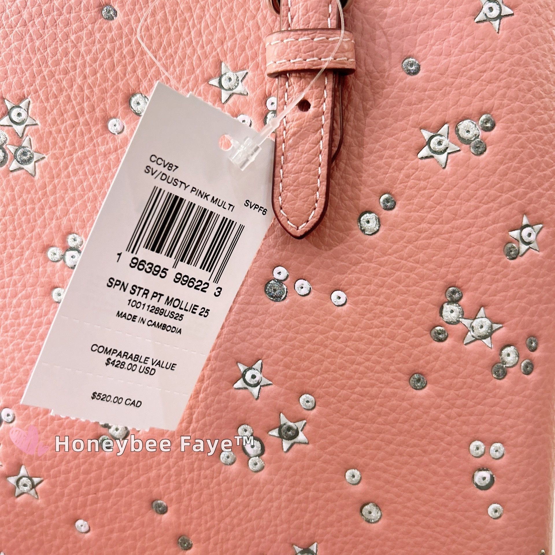 Coach Mollie Tote Bag 25 With Star Print CCV87 Size ONE SIZE - 8 Thumbnail
