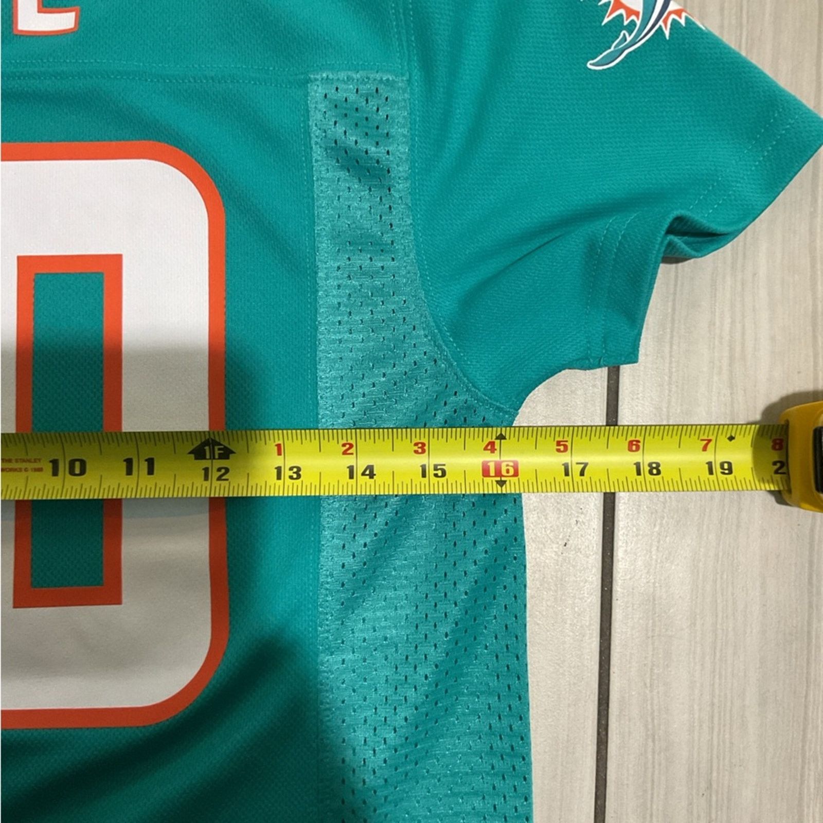 NFL Miami Dolphins Tyreek Hill #10 NFL Jersey Aqua Youth Size US XL / EU 56 / 4 - 3 Thumbnail