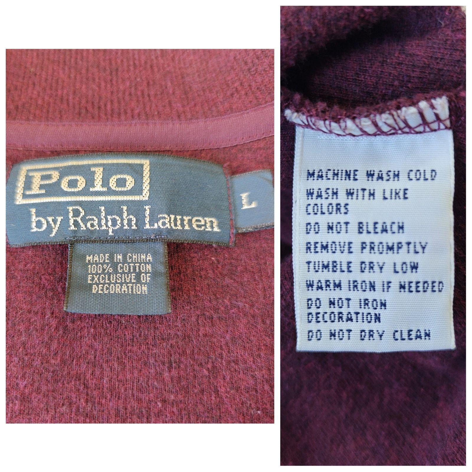Polo Ralph Lauren Vintage Y2K Polo by Ralph Lauren 1/4 zip knit pullover top L Size US L / EU 52-54 / 3 - 7 Thumbnail