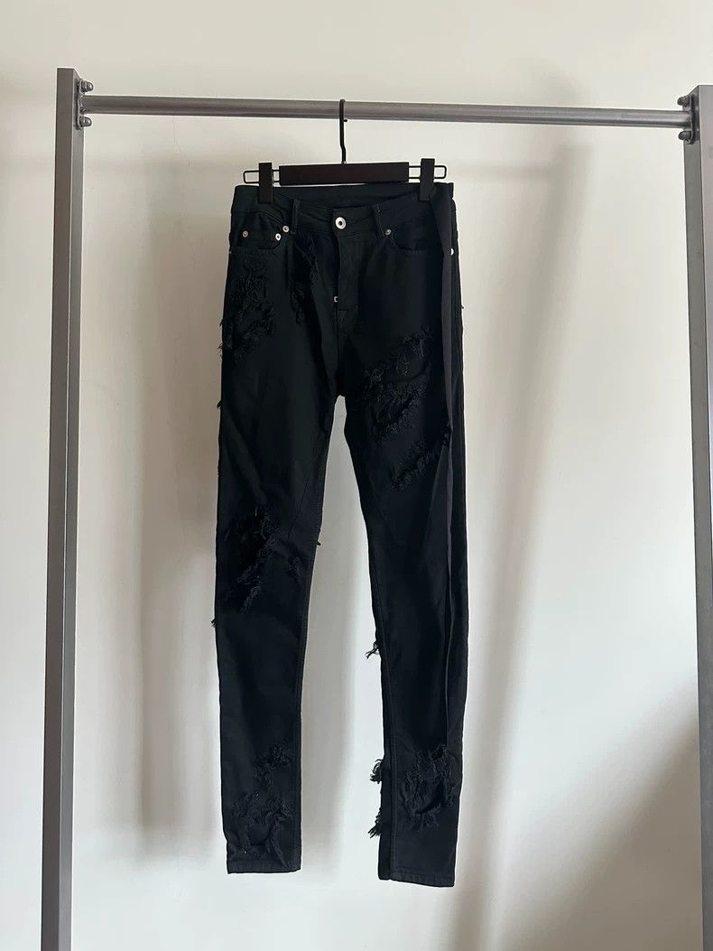 Rick Owens Rick Owens Detroit Slim Break Stretch Jeans Size 27" / US 4 / IT 40 - 1 Thumbnail