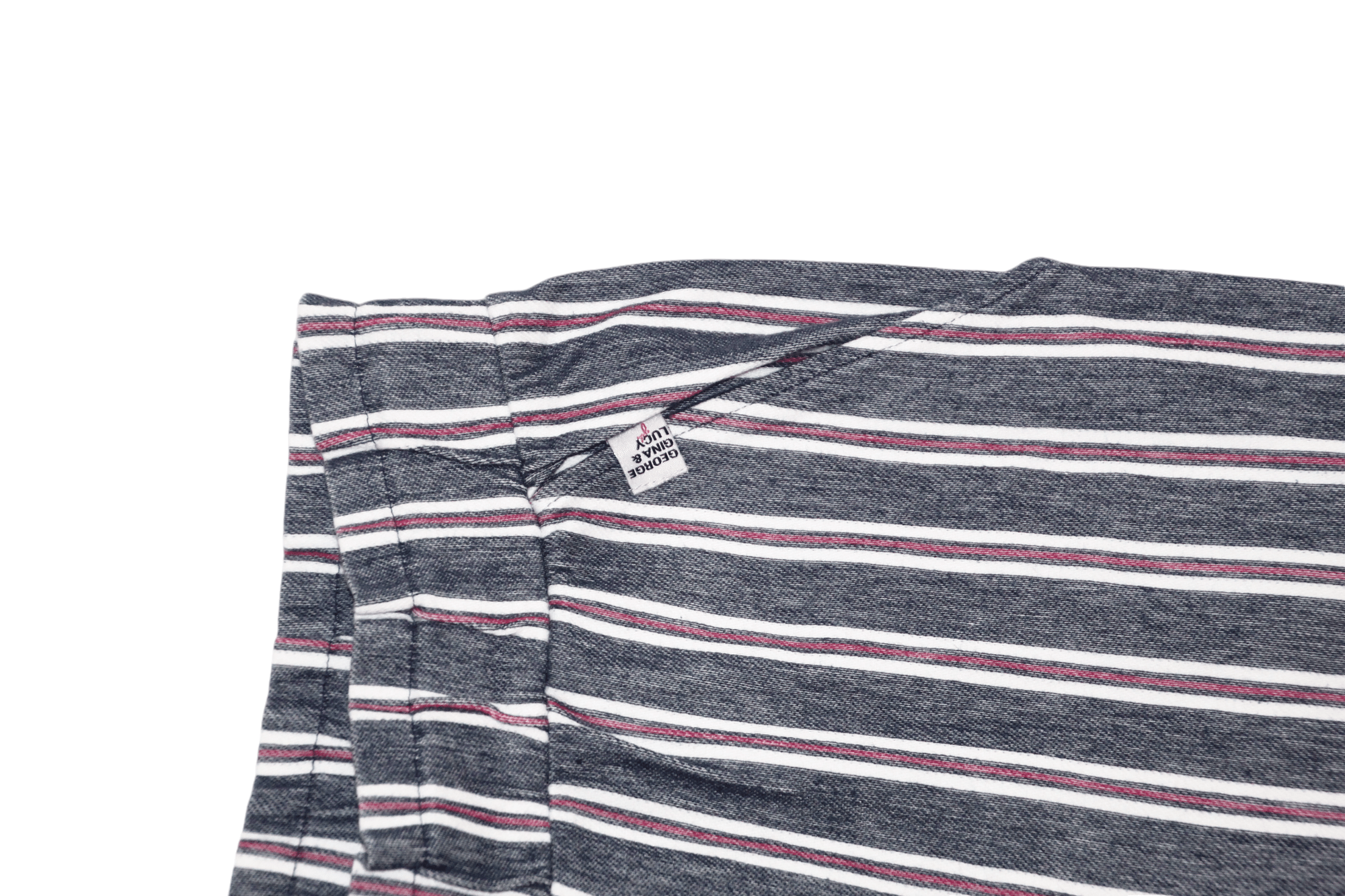 George Gina & Lucy George Gina & Lucy Washed Cotton Striped Cropped Pants Size 28" / US 6 / IT 42 - 5 Thumbnail