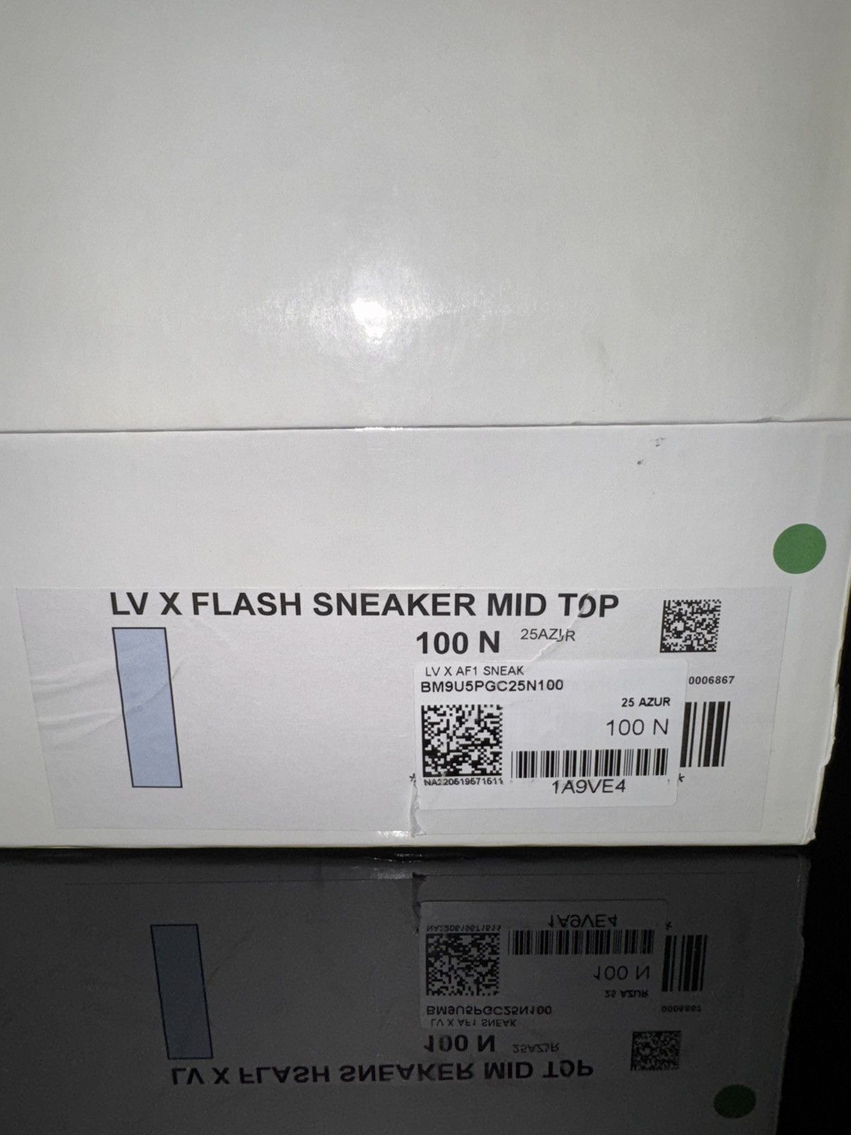Louis Vuitton Louis Vuitton x Nike Air Force 1 Mid Graffit Damier Azur Size US 10 / EU 43 - 9 Thumbnail