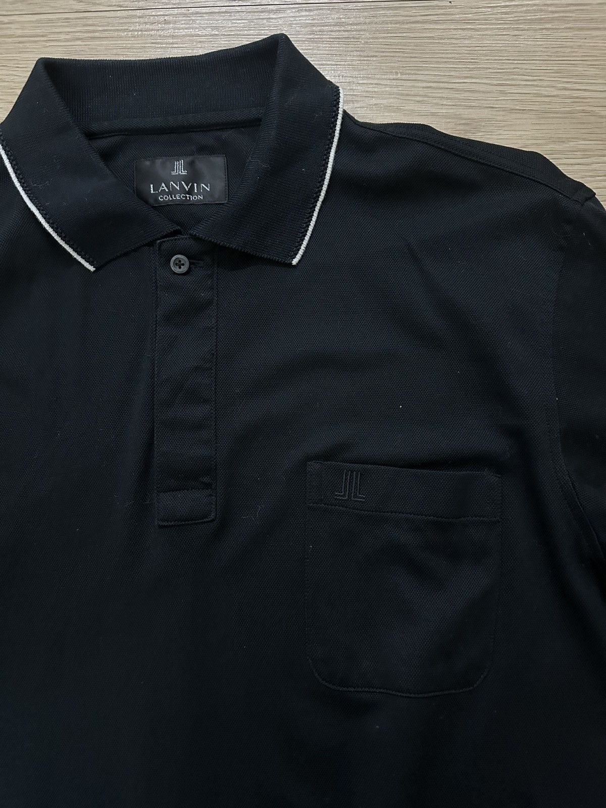 Designer × Lanvin Rare Lanvin Collection Longsleeve Polo Shirt Like New Size US M / EU 48-50 / 2 - 5 Thumbnail