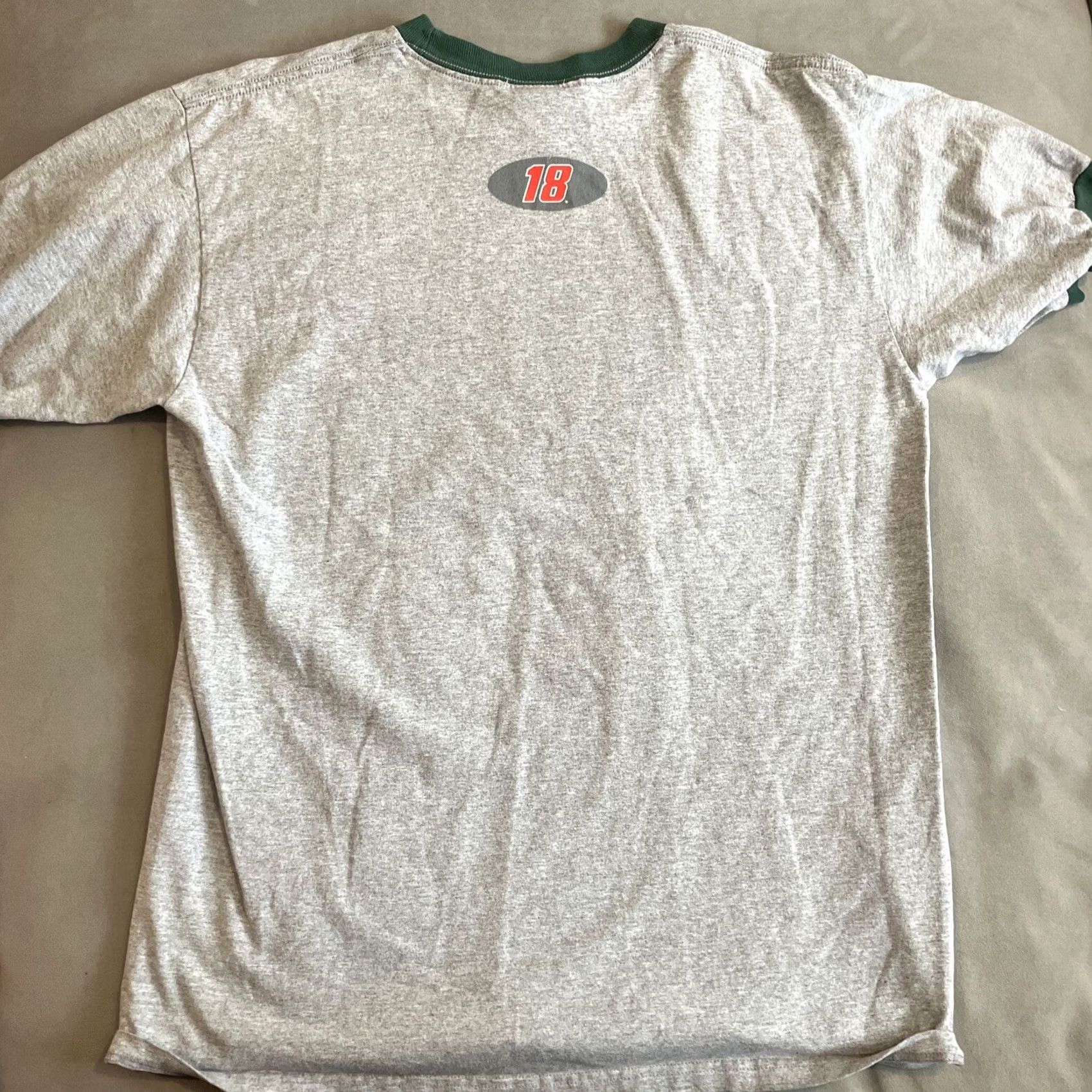 Chase Authentics VINTAGE CHASE AUTHENTICS T-Shirt Ringer Bobby Labonte Unlimited Speed Gray L Men Short Sleeve Crew Neck Graphic Tee Double-Sided Sports Size US L / EU 52-54 / 3 - 6 Thumbnail
