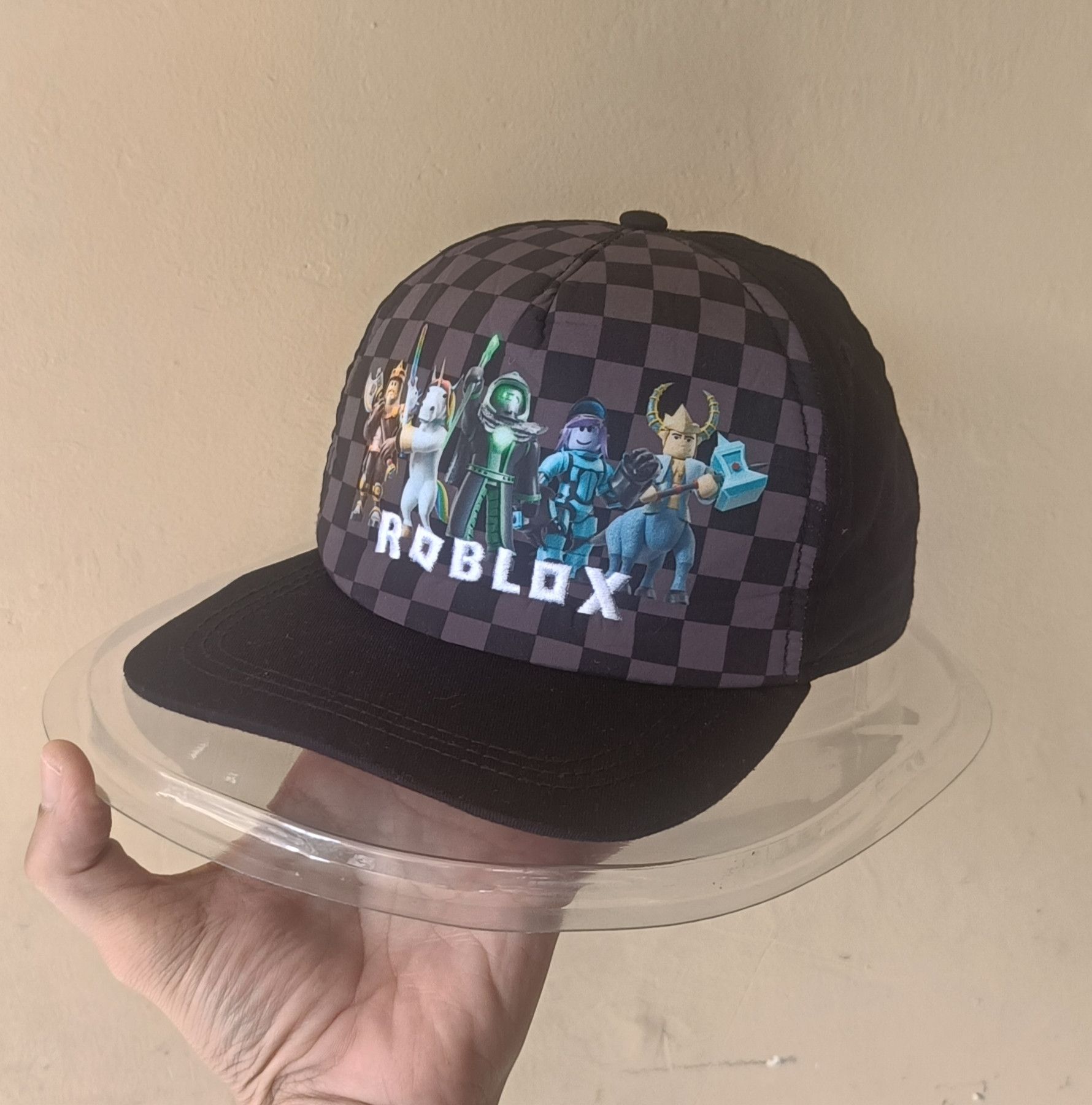 The Game × Vintage Roblox official cap checkerboard | Grailed
