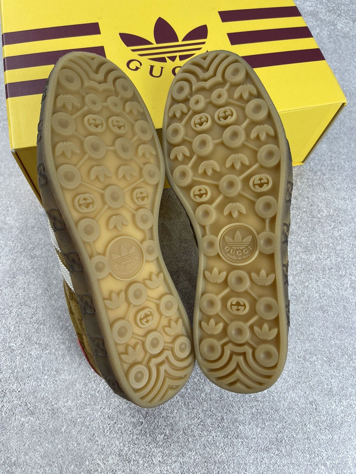 Gucci Adidas × Gucci Gazelle GG Monogram Sneakers Size 41 1/3 Size US 9 / IT 39 - 9 Thumbnail