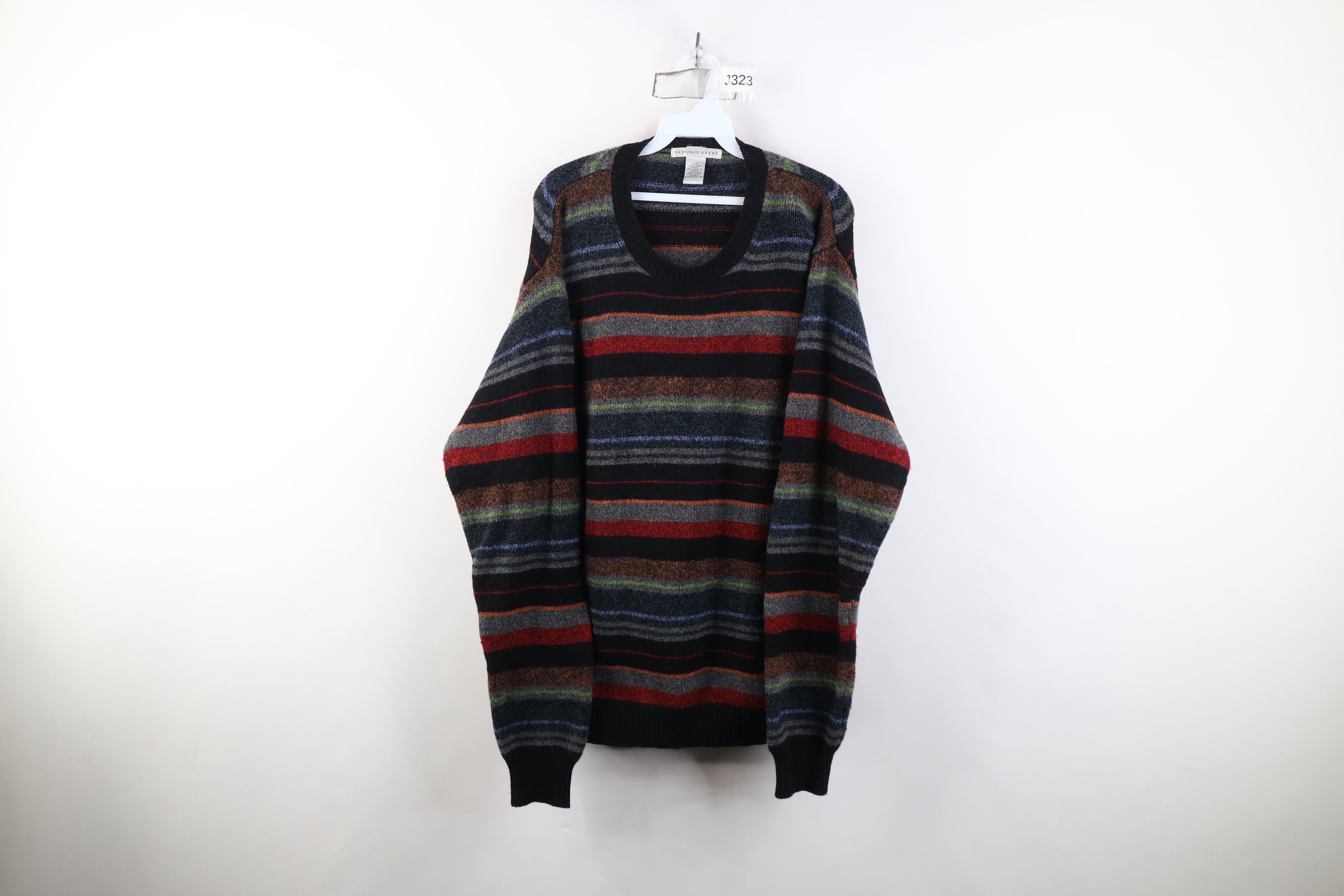 Vintage Vintage 90s Streetwear Lambswool Knit Crewneck Sweater Size US L / EU 52-54 / 3 - 1 Thumbnail
