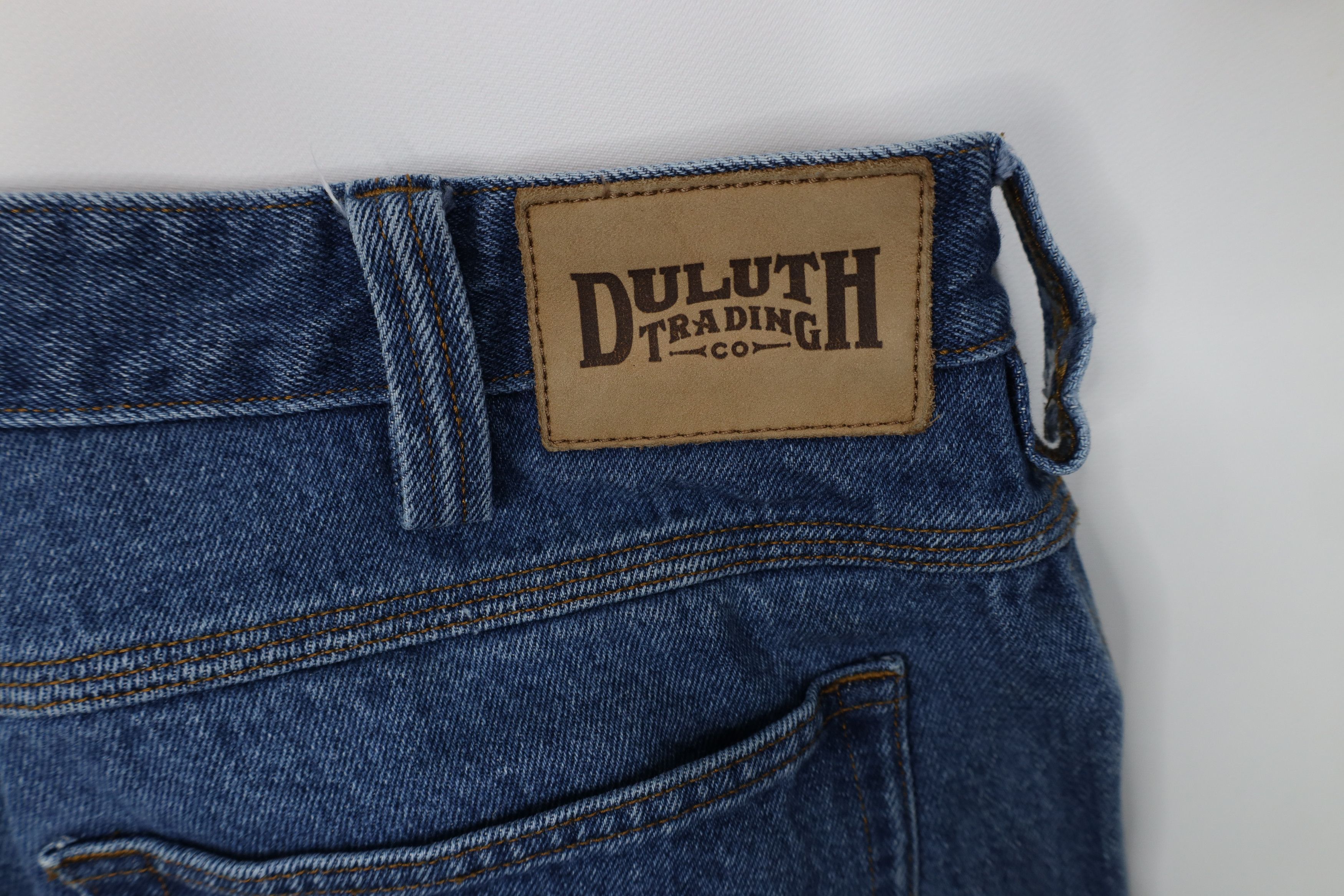 Duluth Trading Company Duluth Trading Co Workwear Wide Leg Denim Jeans Blue Cotton Size US 36 / EU 52 - 12 Thumbnail