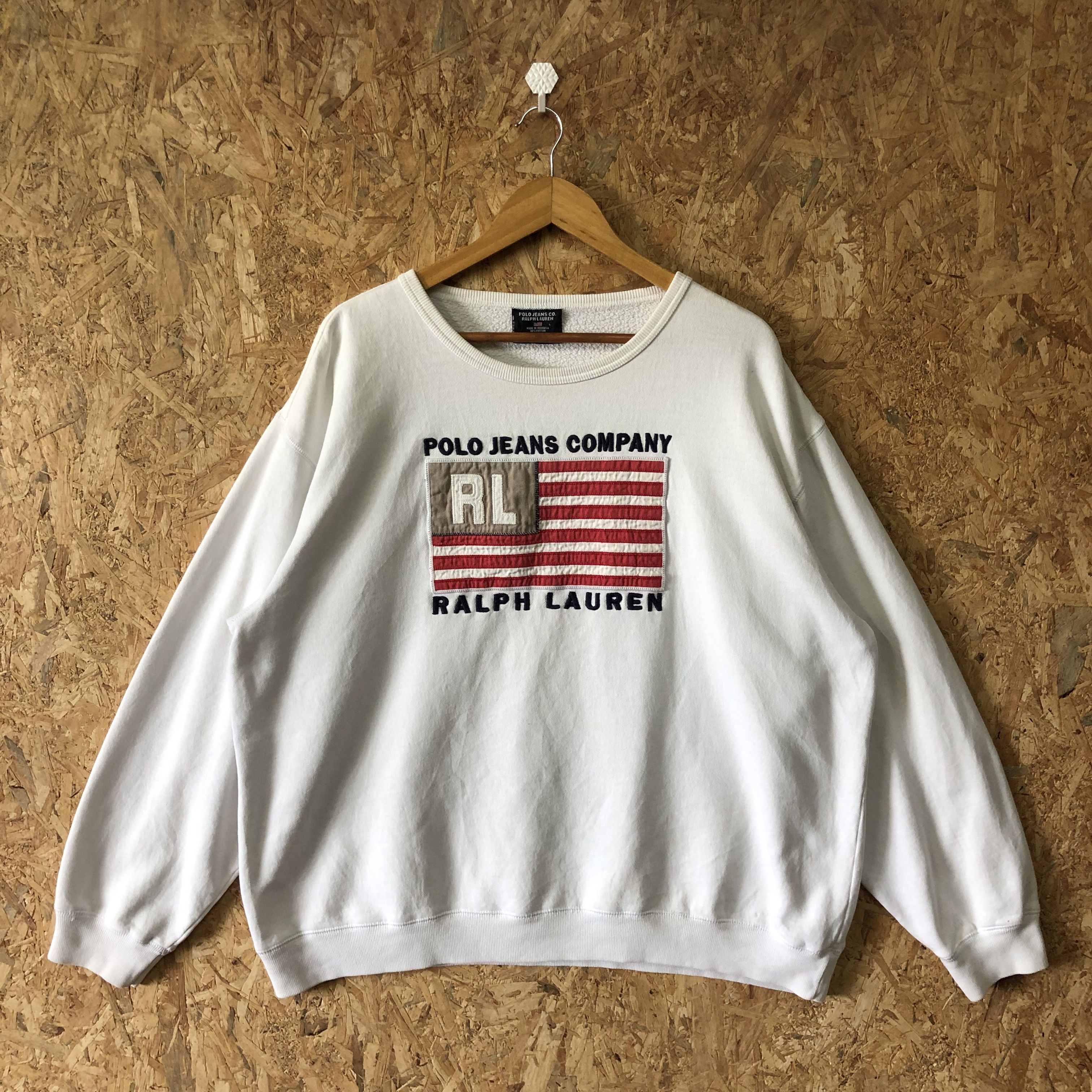 Polo Ralph Lauren Vintage Ralph Lauren Polo Jeans Company Sweatshirt Size L Size US L / EU 52-54 / 3 - 1 Thumbnail