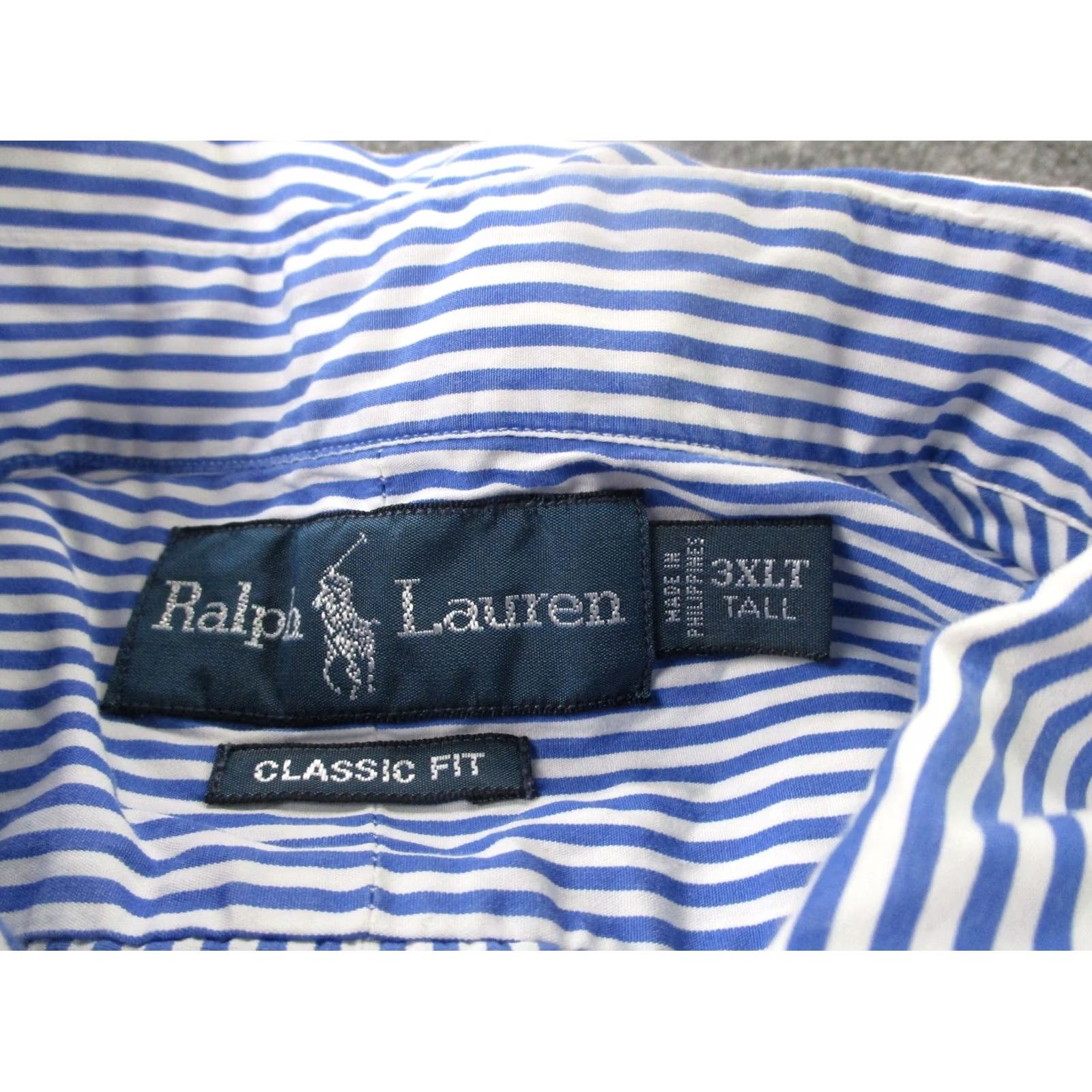 Polo Ralph Lauren Polo Ralph Lauren Shirt Men 3XLT Striped Golf Pony Logo Preppy Classic Business Size US XXL / EU 58 / 5 - 6 Thumbnail