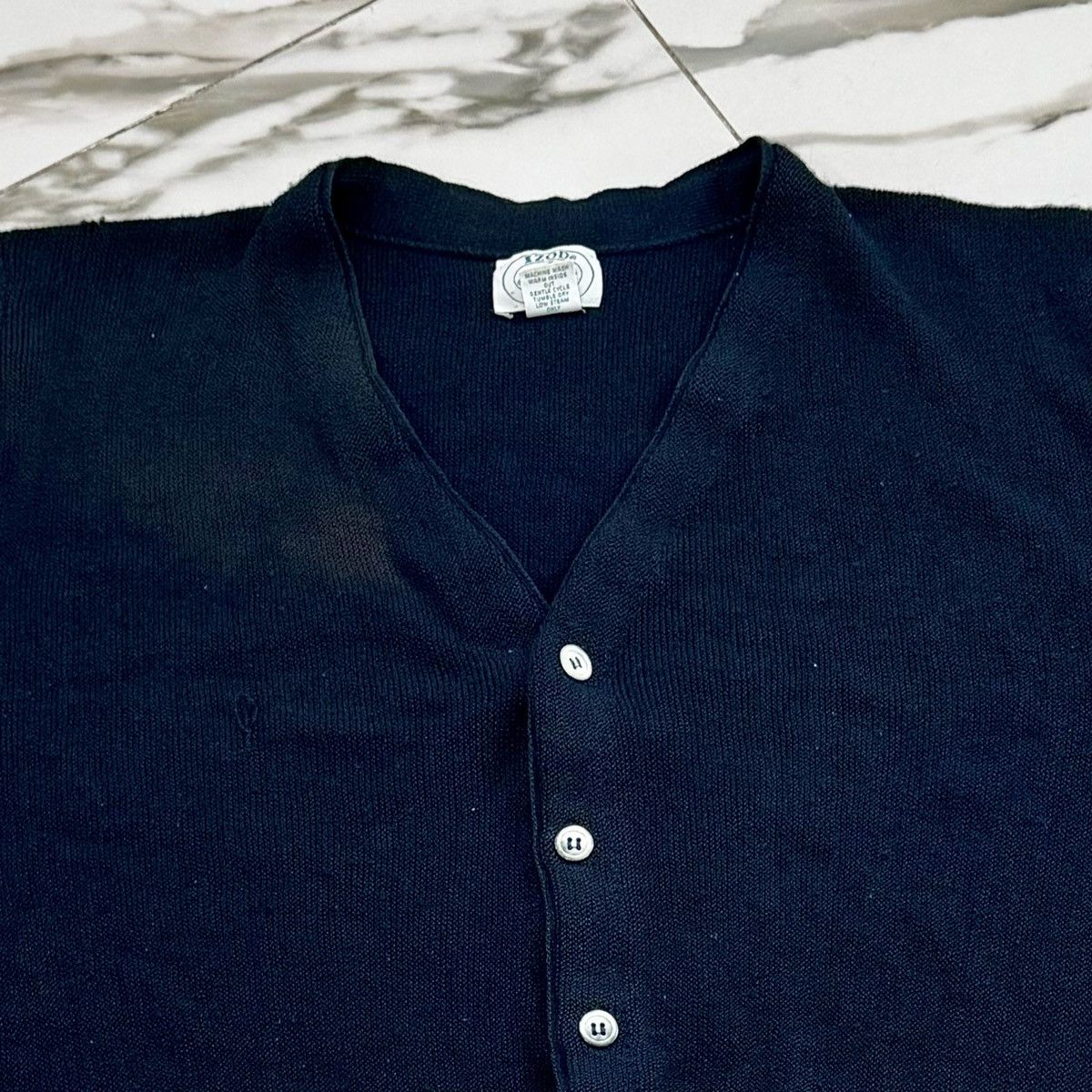 Lacoste × Vintage VINTAGE LACOSTE NAVY CARDIGAN! Size US M / EU 48-50 / 2 - 3 Thumbnail