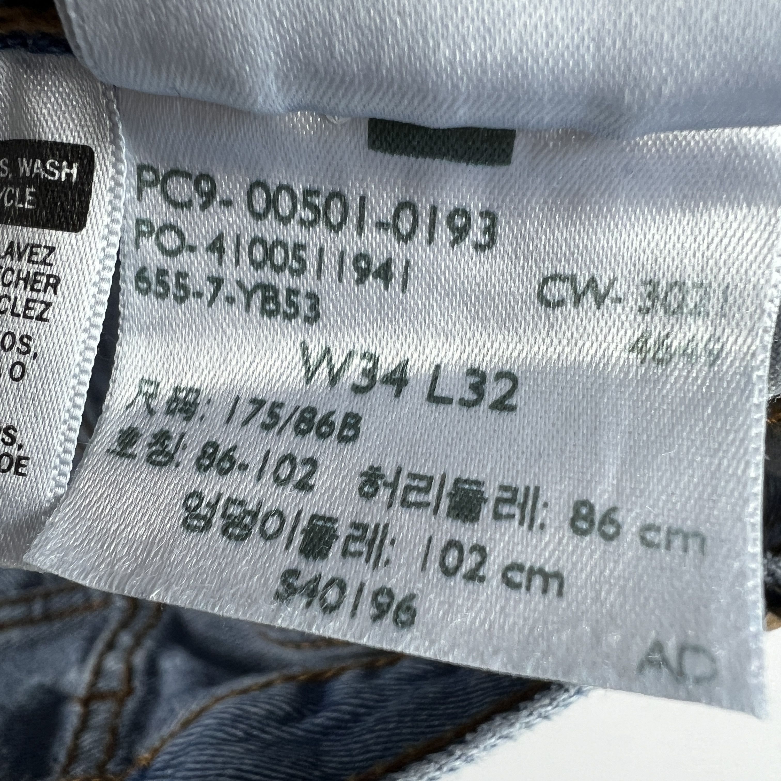 Levi's Levi's Jeans 501 XX Original Straight Blue Cotton Denim Size US 33 - 10 Thumbnail