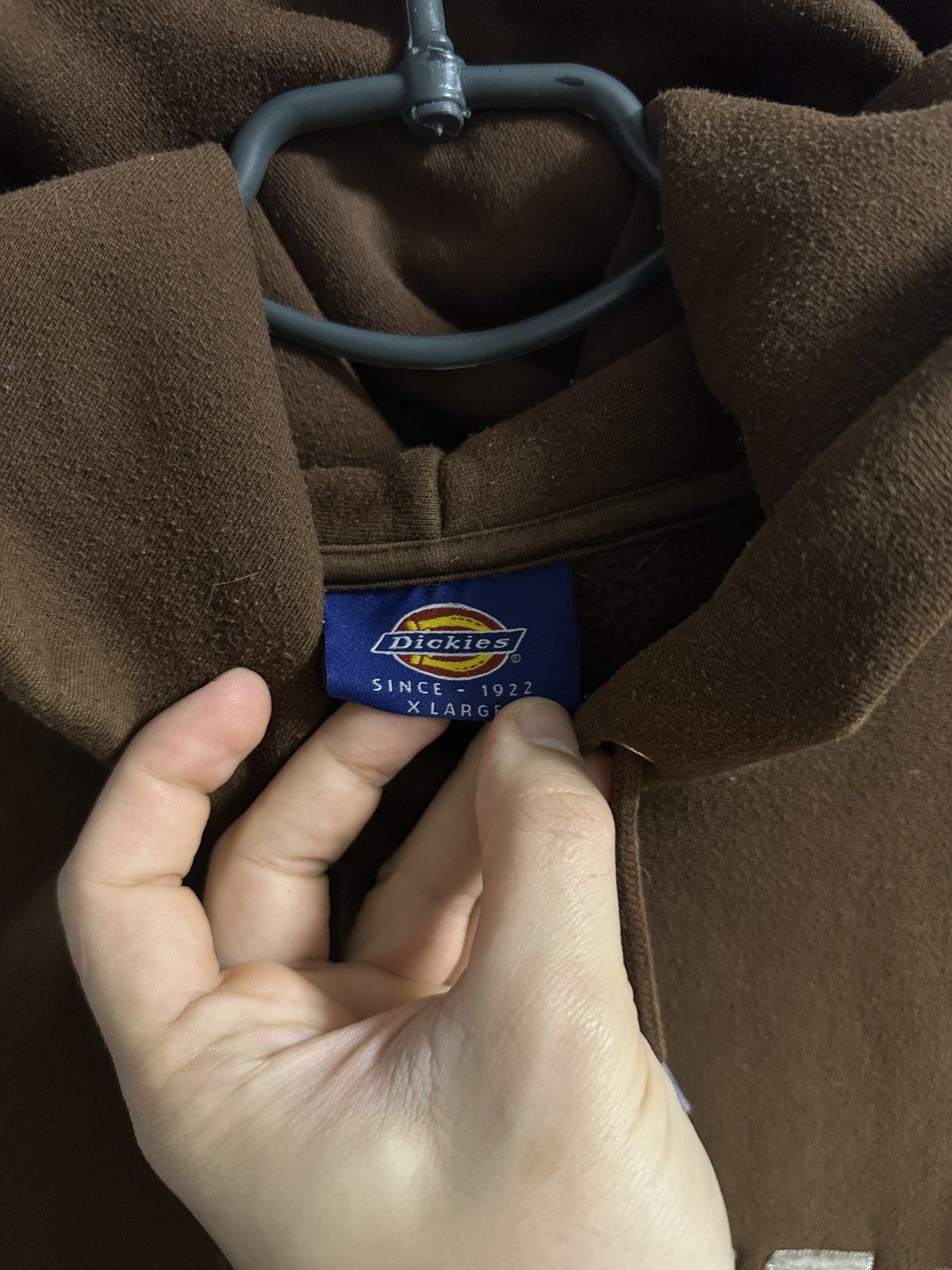 Dickies Rare Vintage Hoodie Dickies Fort Worth, Texas Brown Size XL Size US XL / EU 56 / 4 - 7 Thumbnail