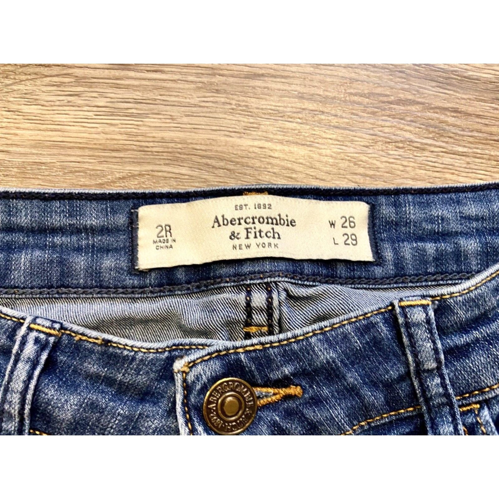 Abercrombie & Fitch Abercrombie & Fitch Women's Jean Cutoff Shorts 26 Blue Denim Casual 2000s Size 26" / US 2 / IT 38 - 3 Thumbnail