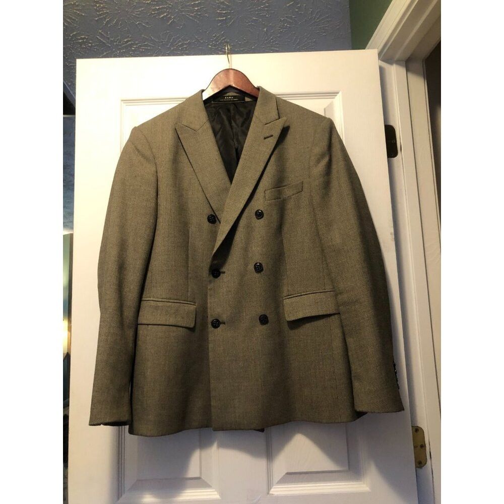 Zara Zara men's 69%polyester 30%viscose sport coat blazer 40R Size 40R - 1 Thumbnail