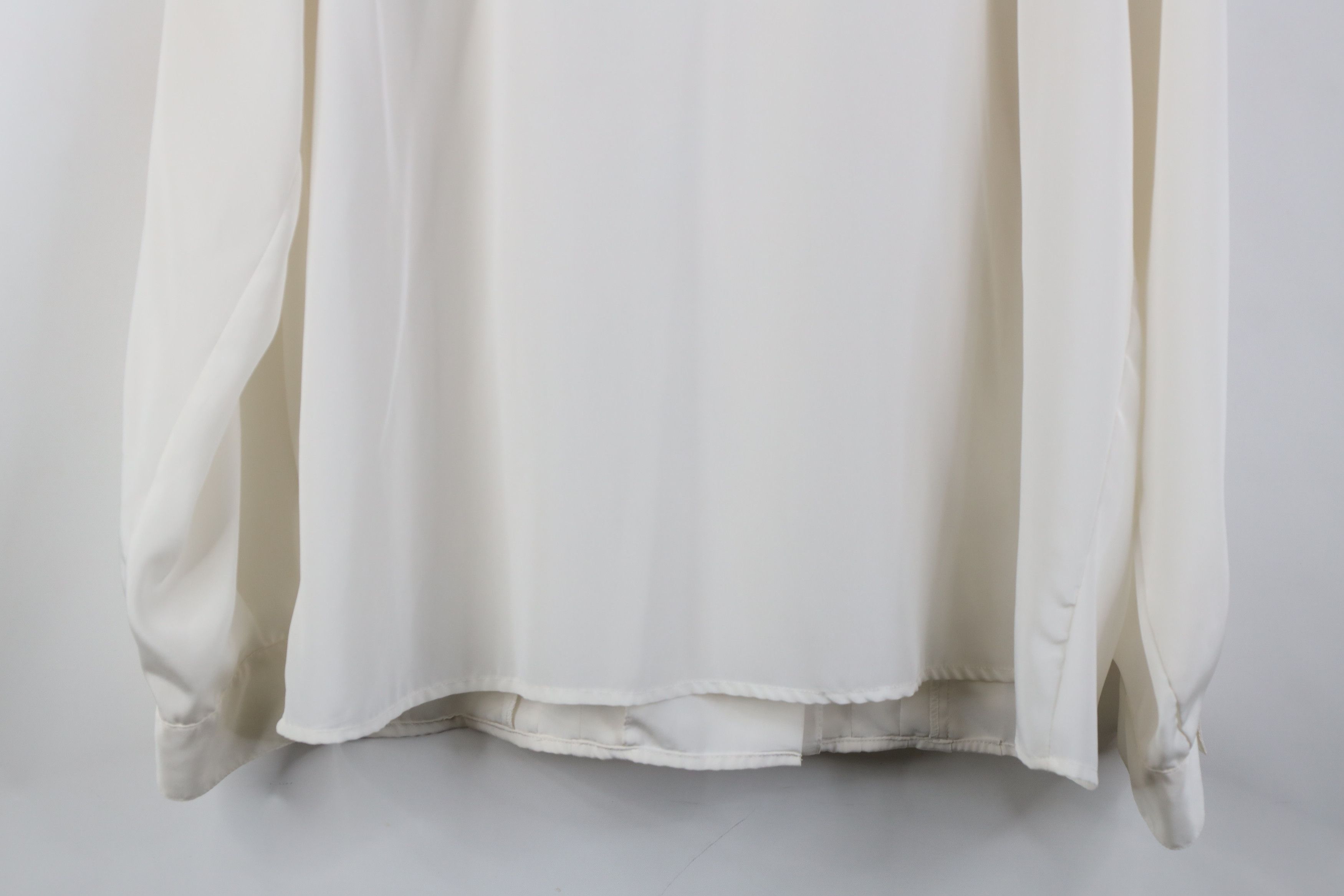 Pierre Cardin Vintage 80s 90s Pierre Cardin Ruffled Button Shirt White Size XL / US 12-14 / IT 48-50 - 15 Thumbnail