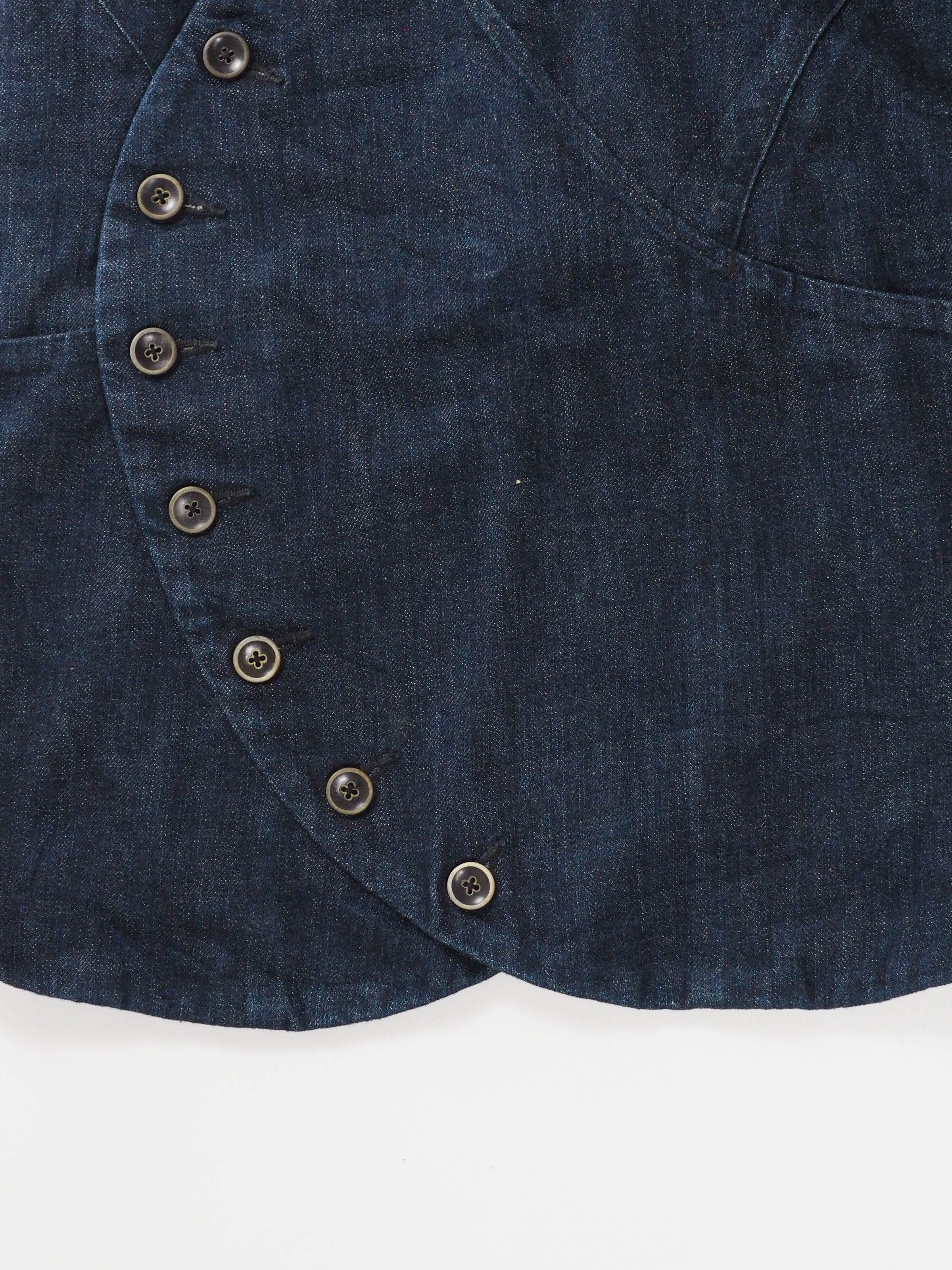 Kapital Kapital Asymmetrical Button Denim Skirt Size 26" / US 2 / IT 38 - 3 Thumbnail