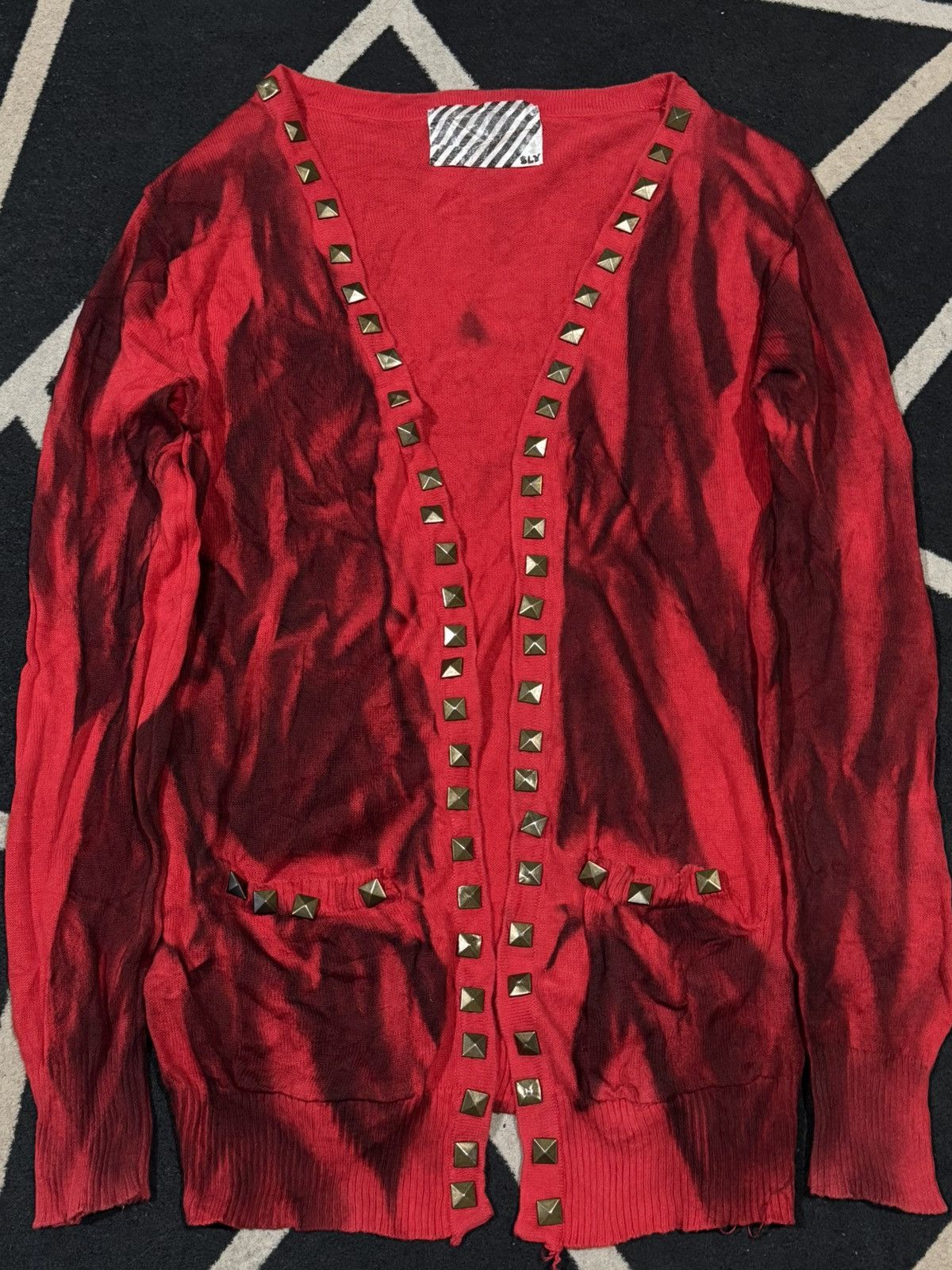 Hysteric Glamour Studded SLY Gothic Cardigan Punk Styled Goa Size US M / EU 48-50 / 2 - 2 Thumbnail