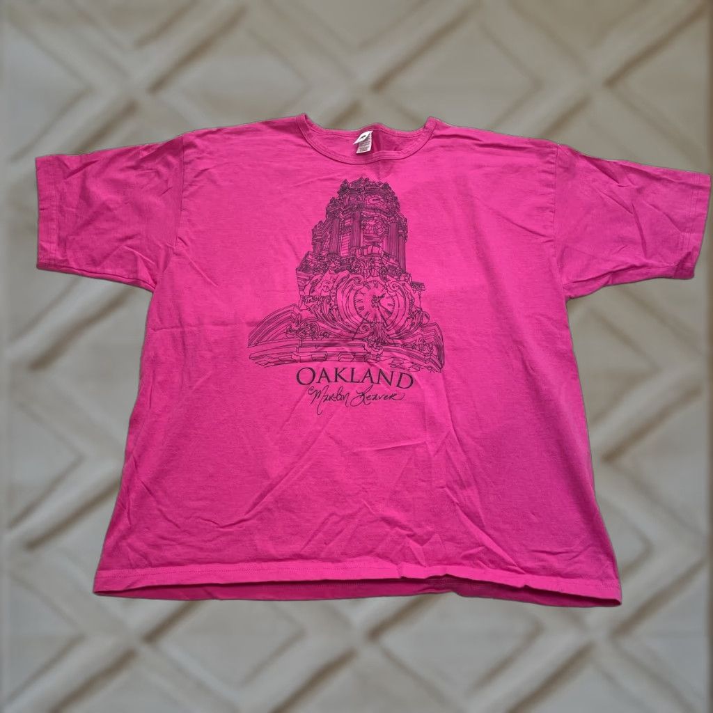 Vintage Sun International Shirt Adult XL Pink Cotton Short Sleeve Crew Neck T-Shirt Women Casual Size XL / US 12-14 / IT 48-50 - 1 Thumbnail