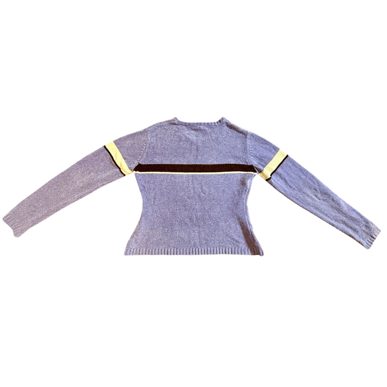 Guess Rare Vintage Y2K Guess Jeans Lavender Sweater Stripe Detail Size M / US 6-8 / IT 42-44 - 3 Thumbnail