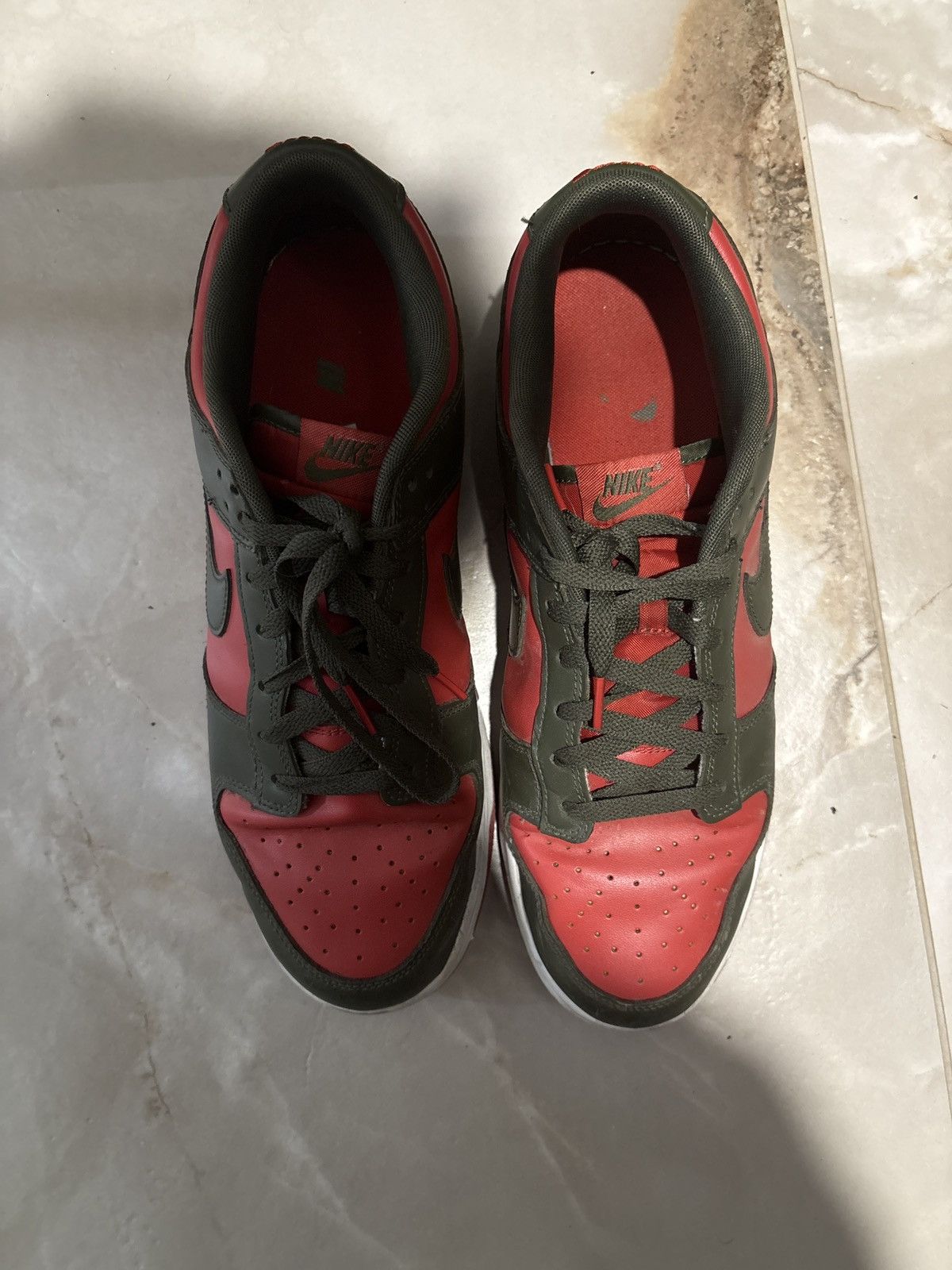 Nike Nike dunk low varsity red Size US 12 / EU 45 - 5 Thumbnail