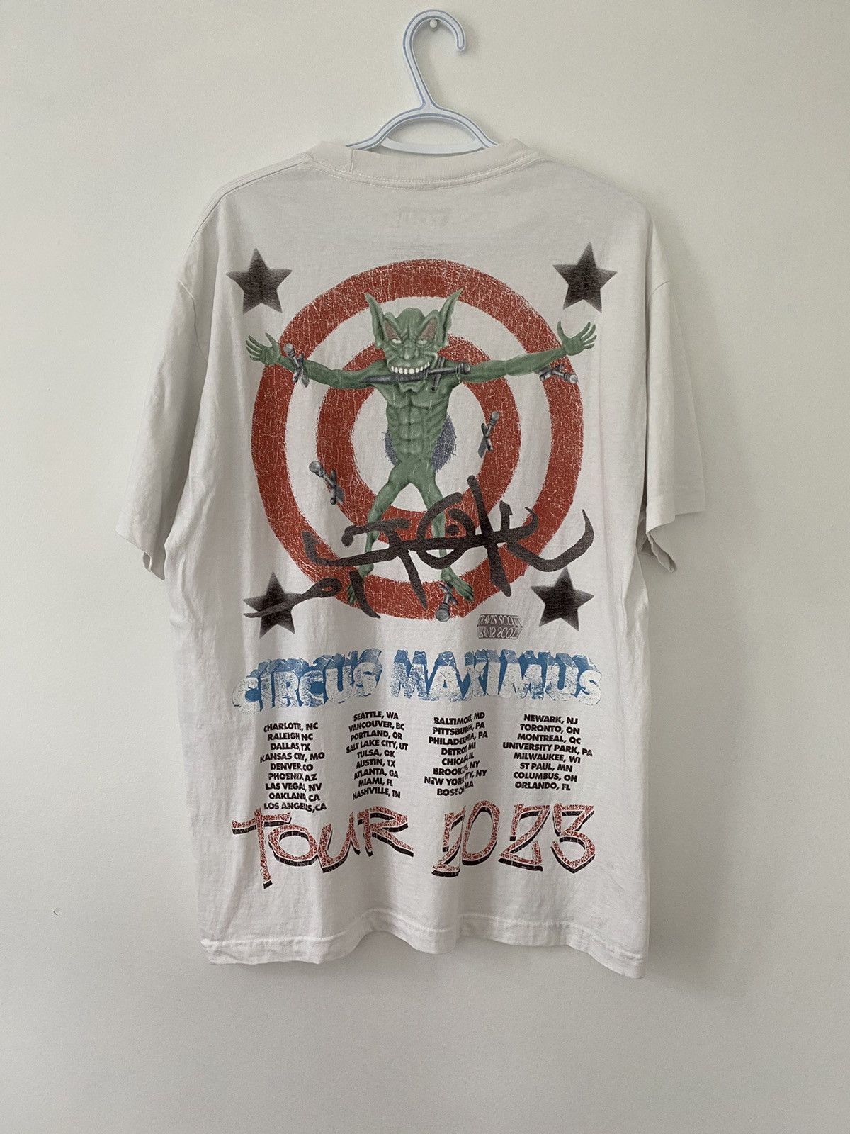 Travis Scott × Vintage Travis Scott Circus Maximus 2023 Tee Size US L / EU 52-54 / 3 - 2 Thumbnail