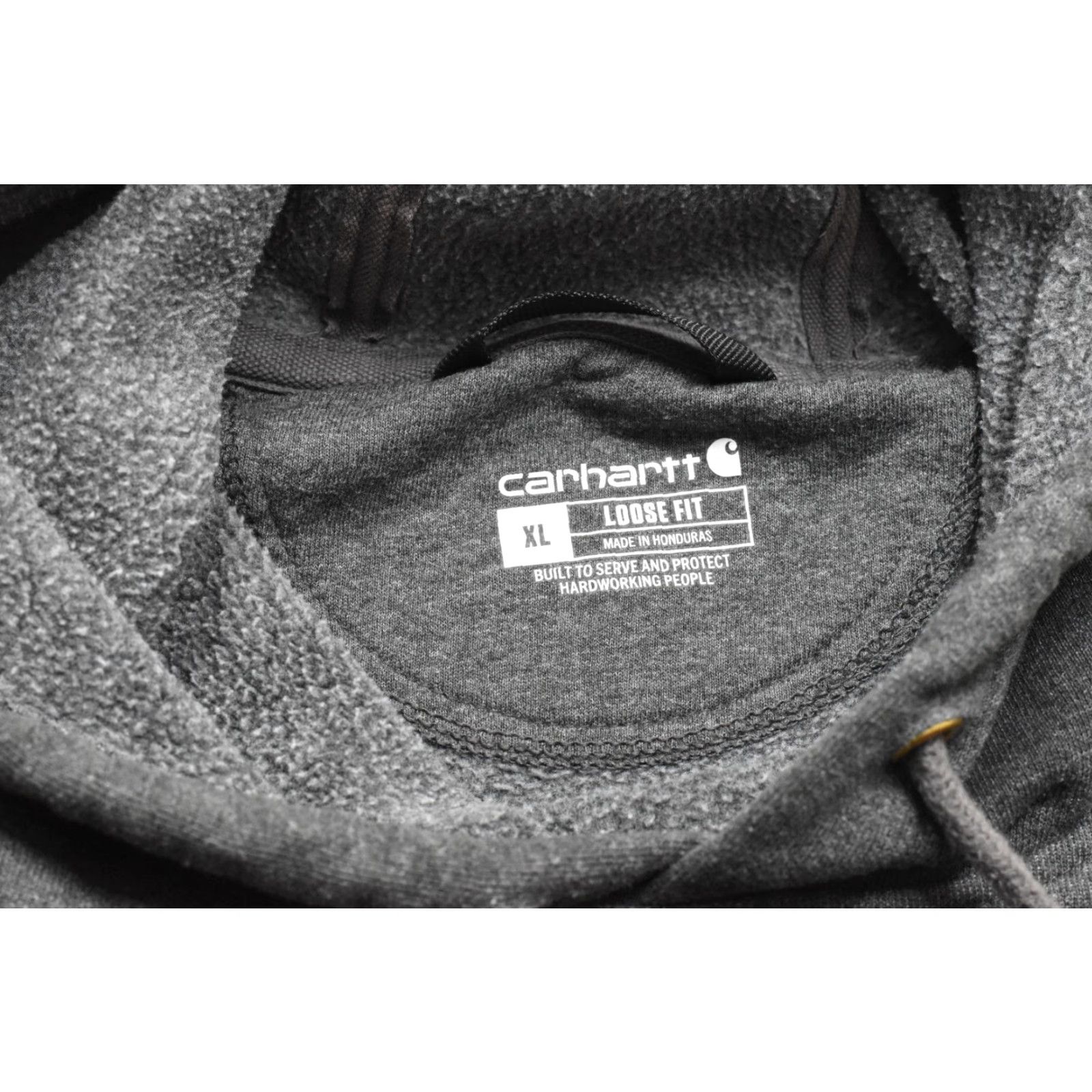 Carhartt Carhartt Hoodie Mens XL Charcoal Gray Neon Green Sleeve Logo Loose Fit K288 026 Pullover Sweatshirt Size US XL / EU 56 / 4 - 6 Thumbnail