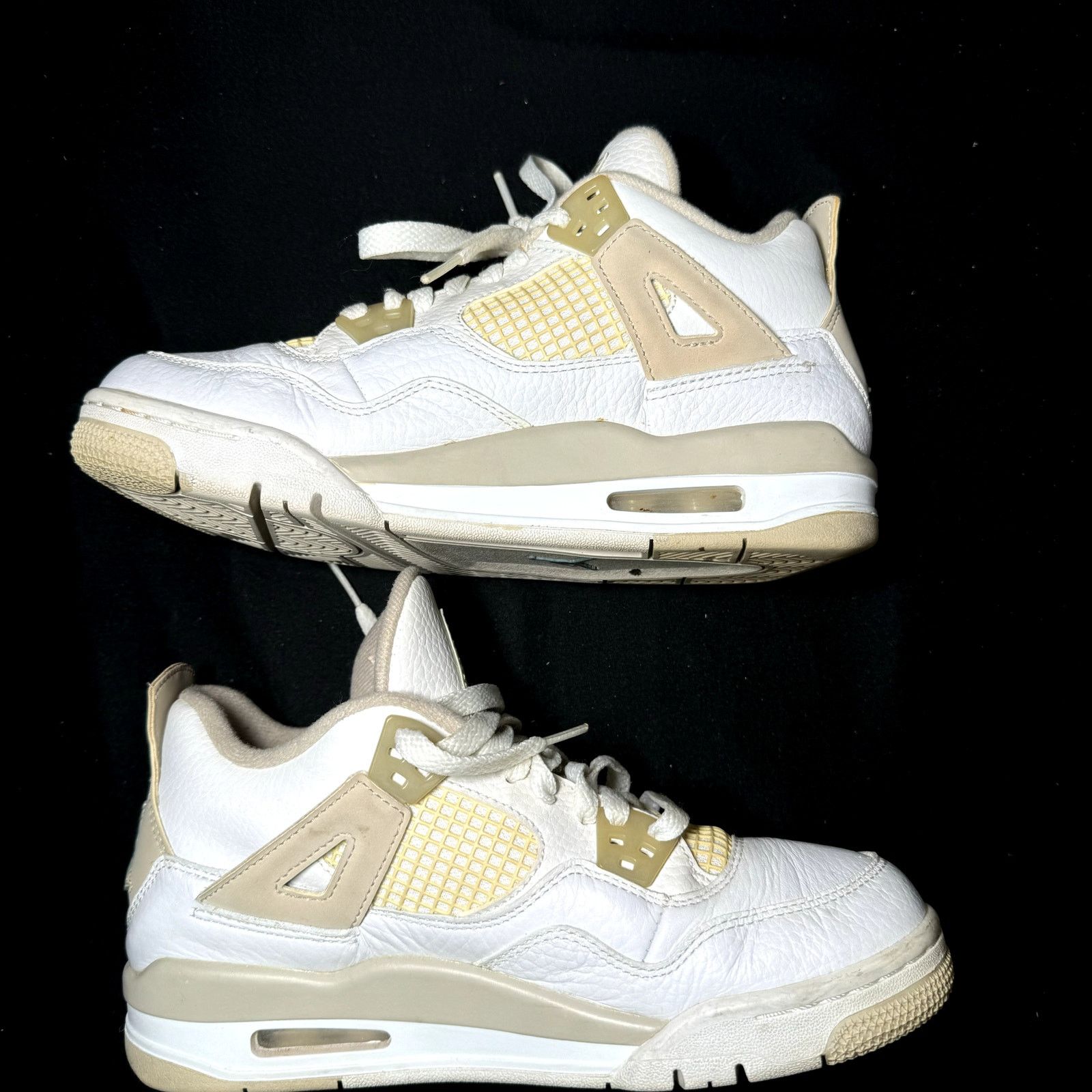 Jordan Brand × Nike Nike Air Jordan 4 Retro GS Linen 2017 Men's Shoes - Size 5.5 Size US 5.5 / EU 38 - 3 Thumbnail