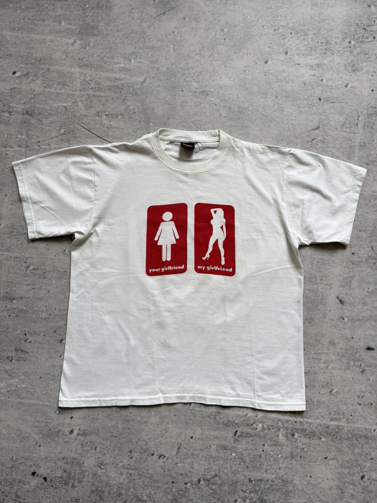 Vintage Your Girlfriend vs My Girlfriend Bangkok tee Size US L / EU 52-54 / 3 - 1 Thumbnail