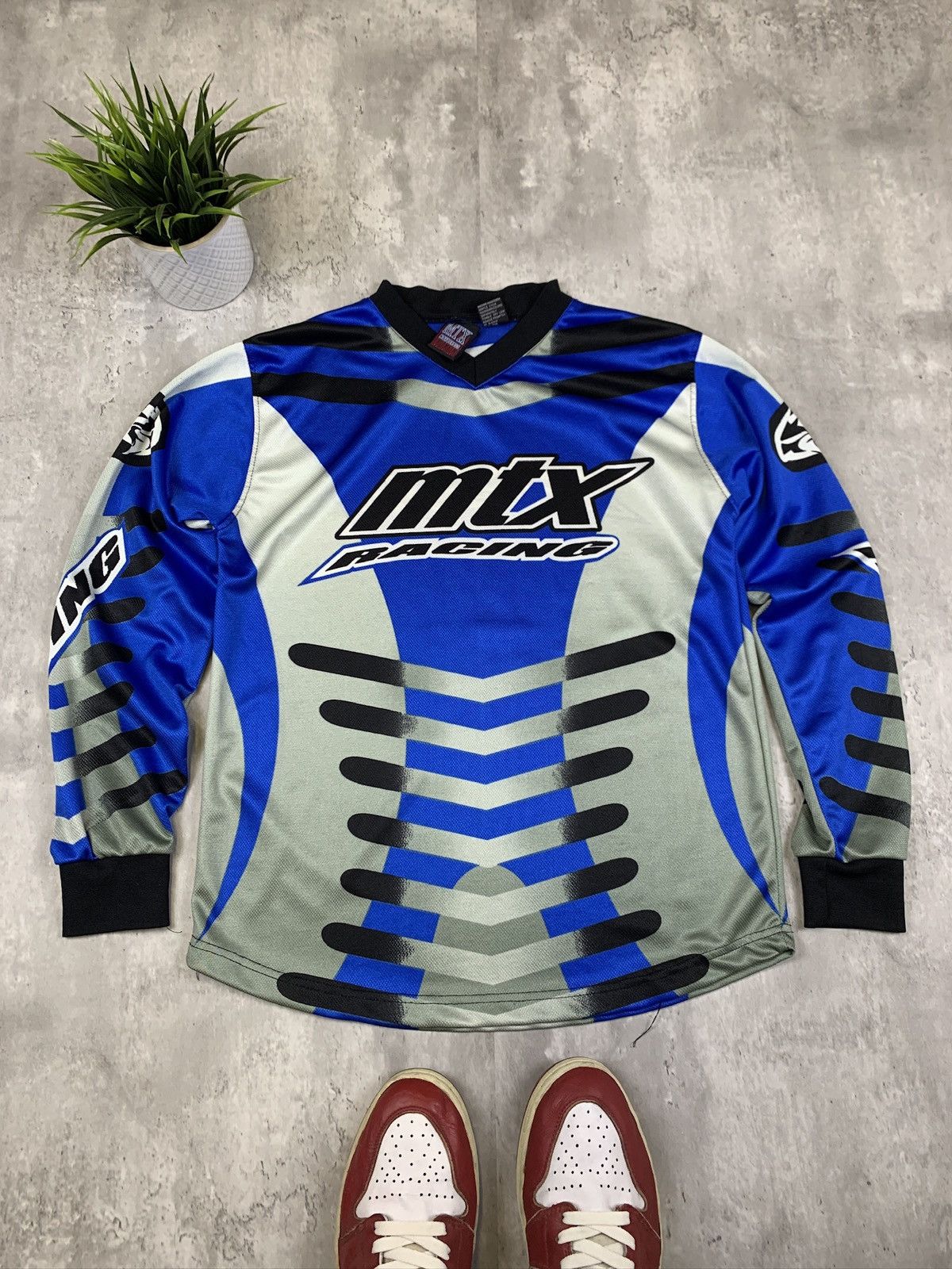 Vintage Motor Cross Racing Shirt All Over Print Size US S / EU 44-46 / 1 - 3 Thumbnail