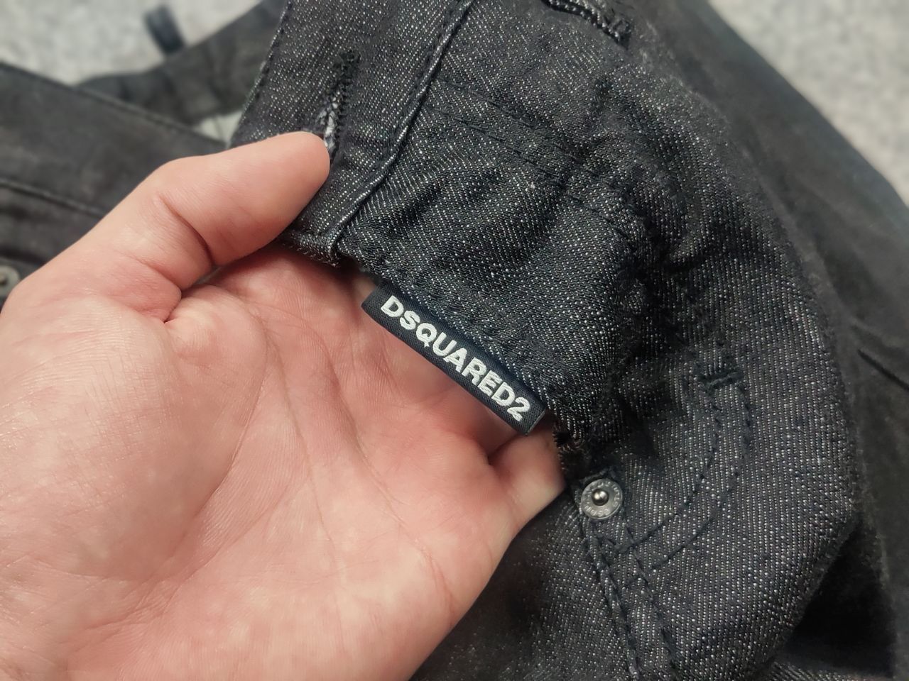 Dsquared2 Dsquared2 luxury Design Dark graphite Denim Straight jeans Size US 31 - 14 Thumbnail