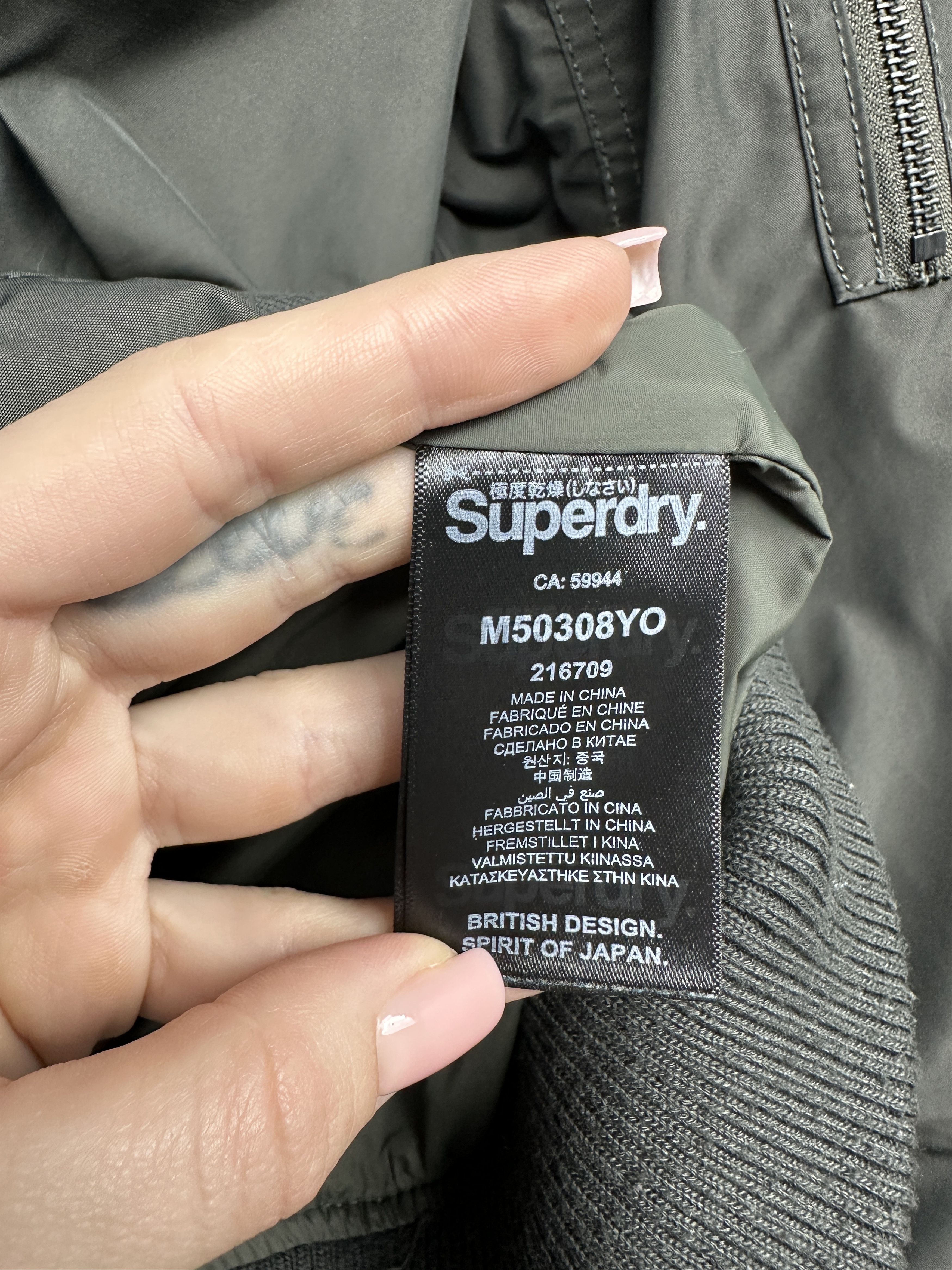 Superdry Superdry x Idris Elba Mens MA1 Nylon Bomber Jacket Size US L / EU 52-54 / 3 - 8 Thumbnail