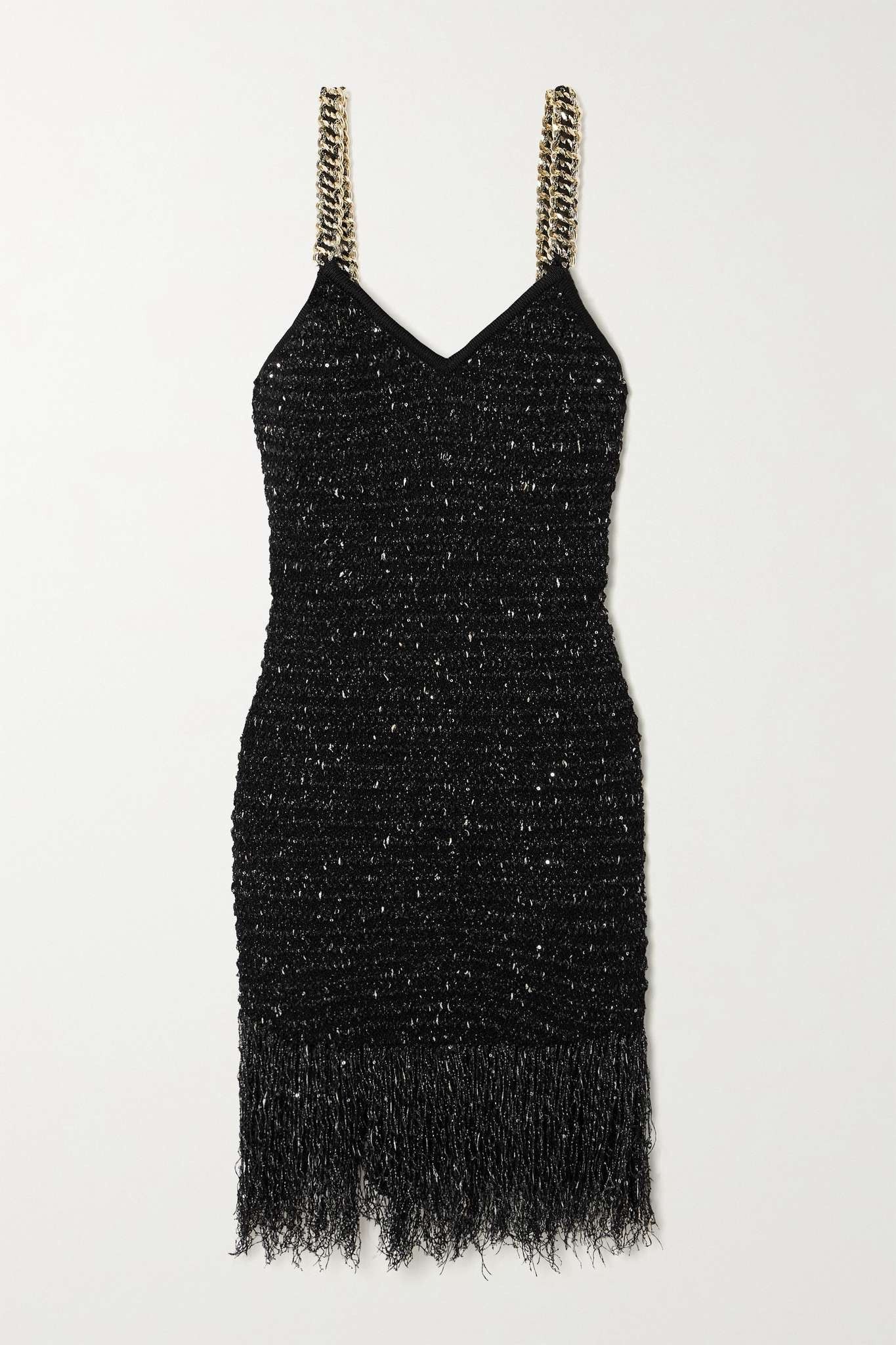 Balmain o1y0525 Mini Dress in Black Size M / US 6-8 / IT 42-44 - 1 Thumbnail
