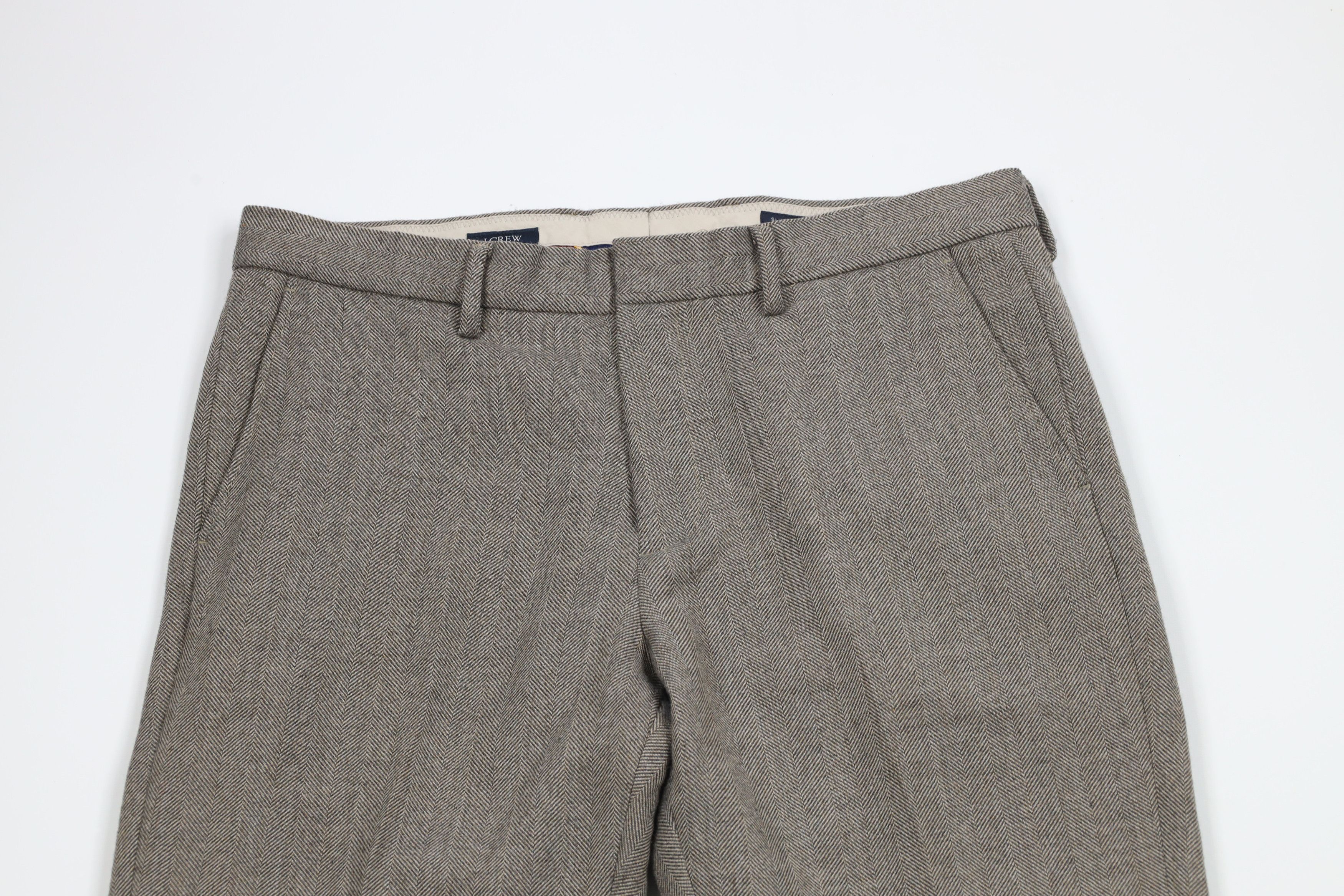 J.Crew × Vintage J Crew Bedford Wool Tweed Herringbone Chino Pants Trousers Size US 34 / EU 50 - 2 Thumbnail