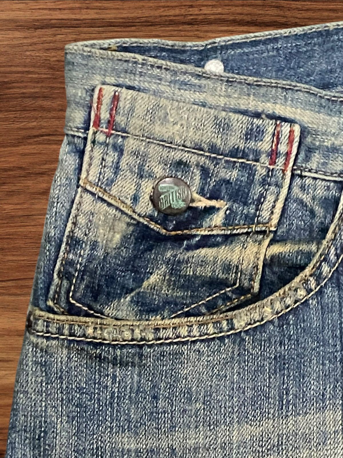 Artful Dodger ⚡️Baggy⚡️Artful Dodgers Distressed Blue Wash Streetwear Jeans Size US 36 / EU 52 - 5 Thumbnail