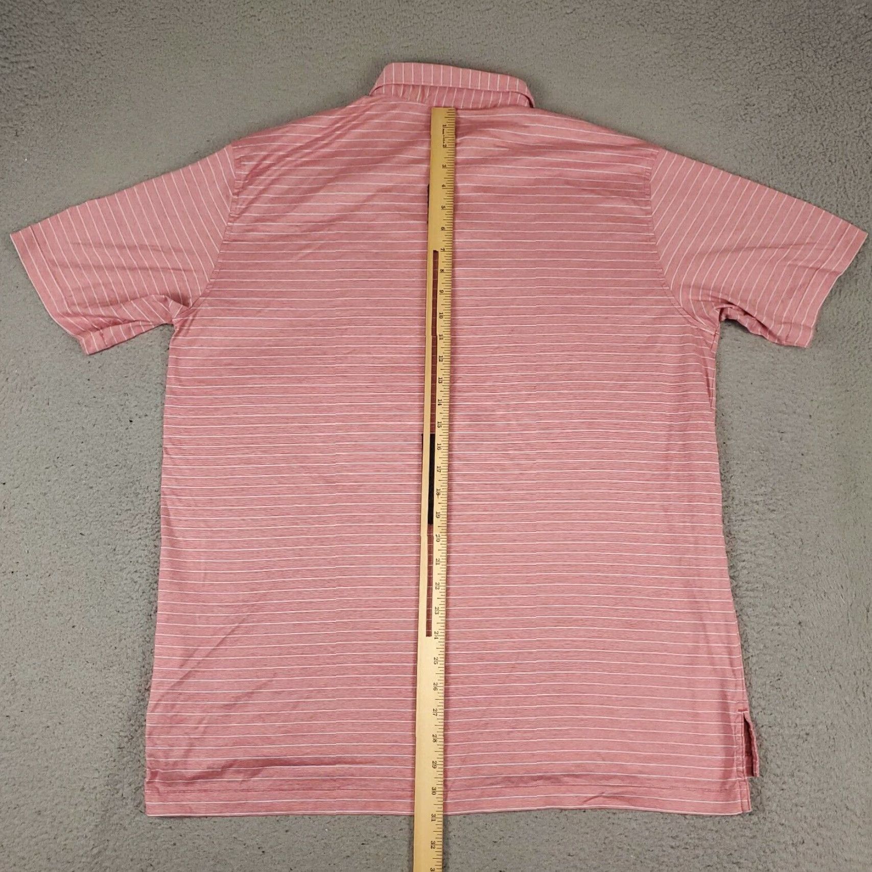 Peter Millar VINTAGE Peter Millar Polo Shirt Mens XL Pink Striped Cotton Golf Short Sleeve Men Size US XL / EU 56 / 4 - 5 Thumbnail