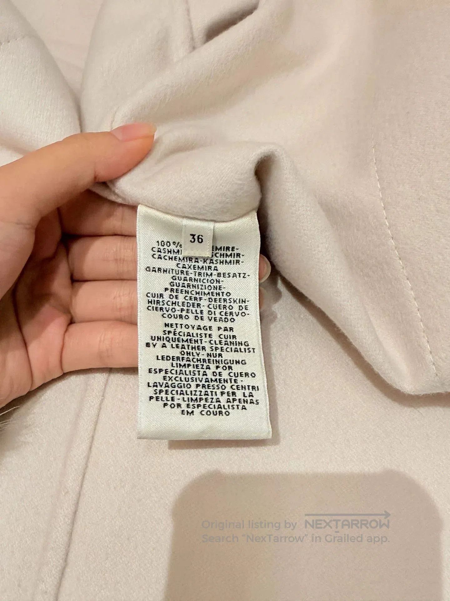 Hermes hermes striped beige and white cashmere coat. Size US S / EU 44-46 / 1 - 6 Thumbnail