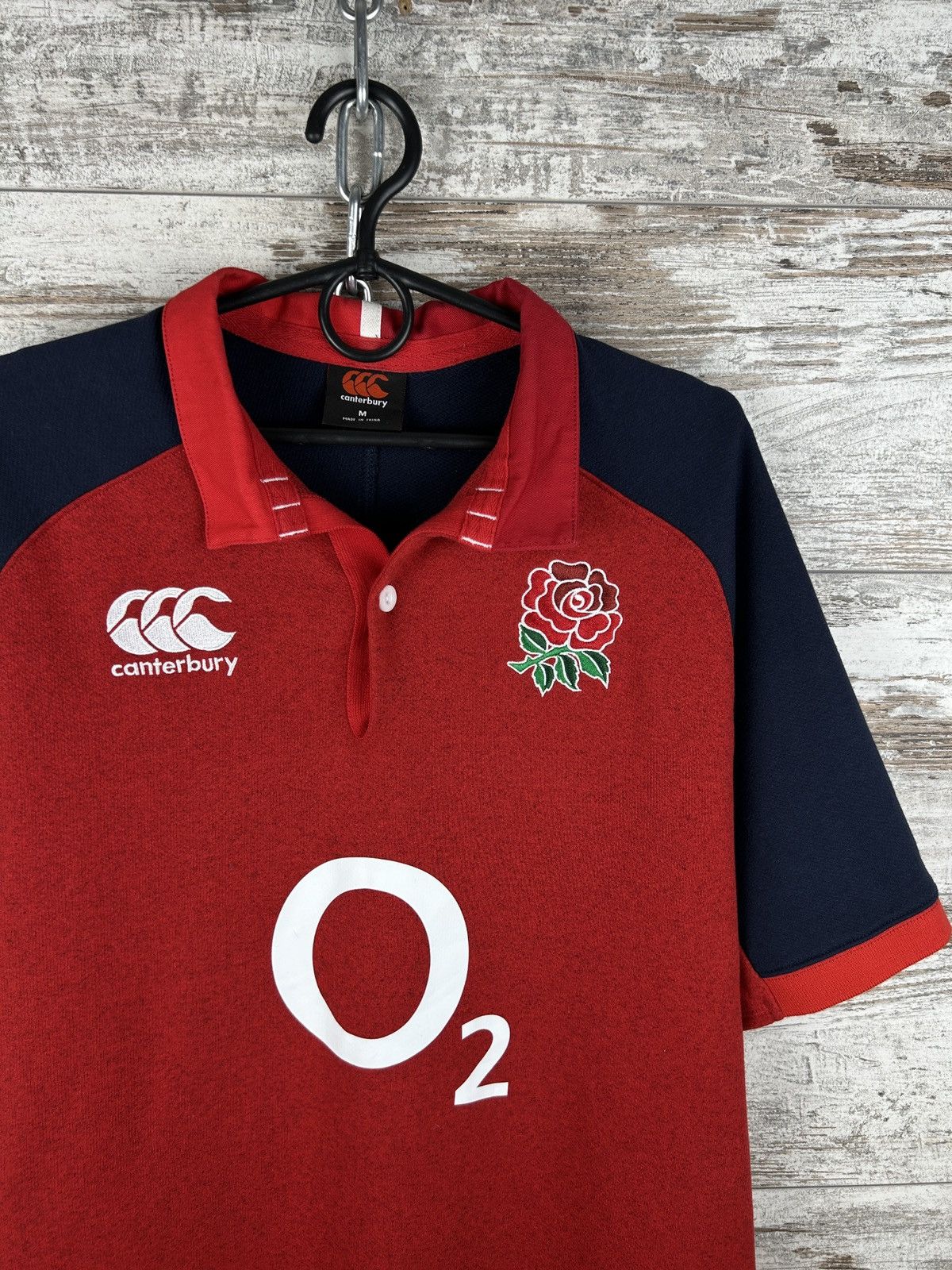 Canterbury of New Zealand Mens Vintage Canterbury England rugby polos T-shirt rare Size US M / EU 48-50 / 2 - 3 Thumbnail