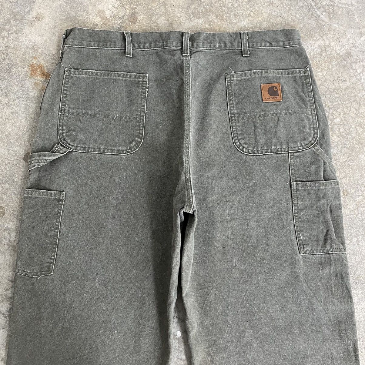 Carhartt Vintage Carhartt Moss Green Carpenter Work Pants Size US 39 - 17 Thumbnail